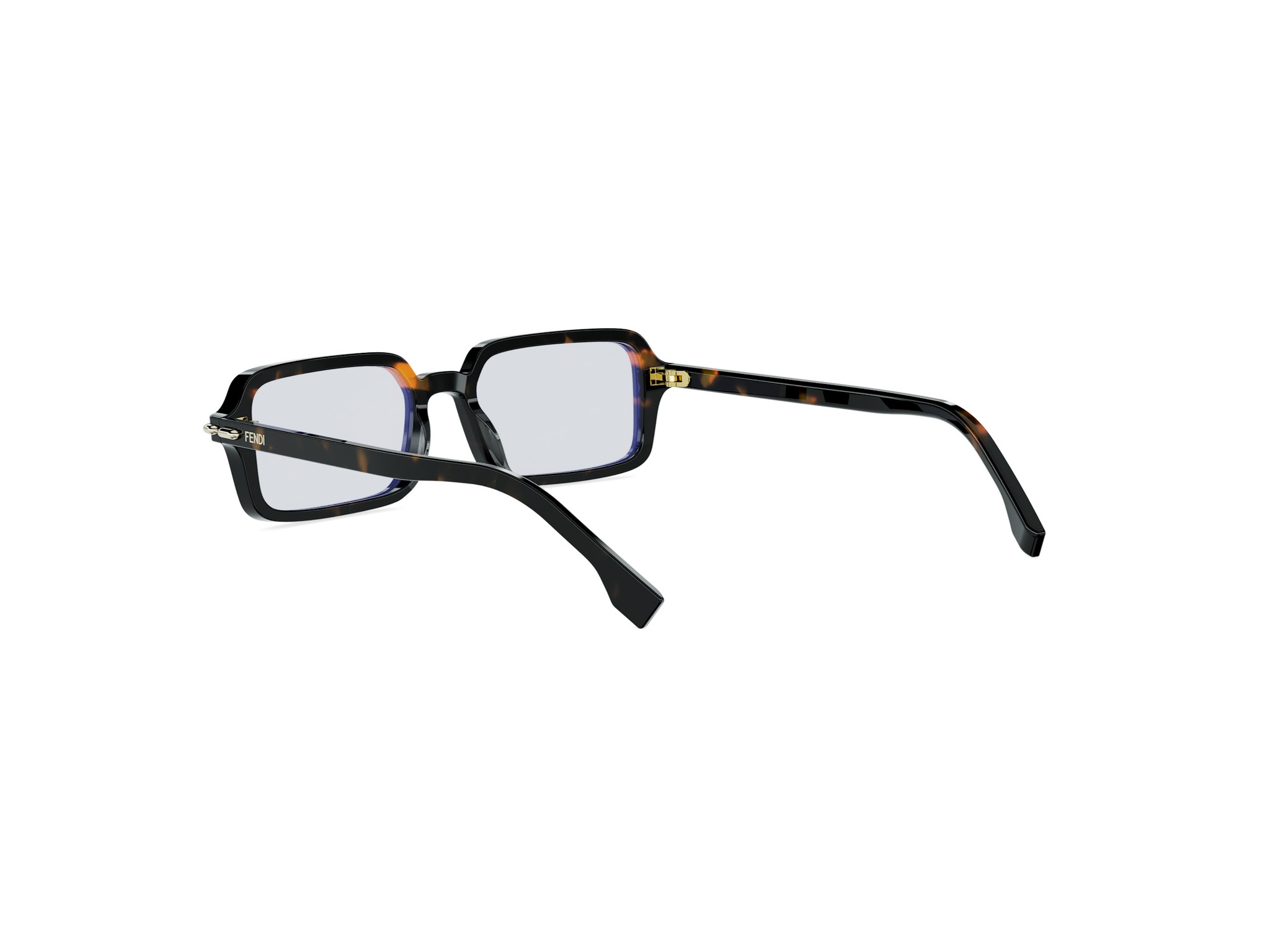 FENDI FE40174I Fendi Selleria Havana Rectangular Sunglasses