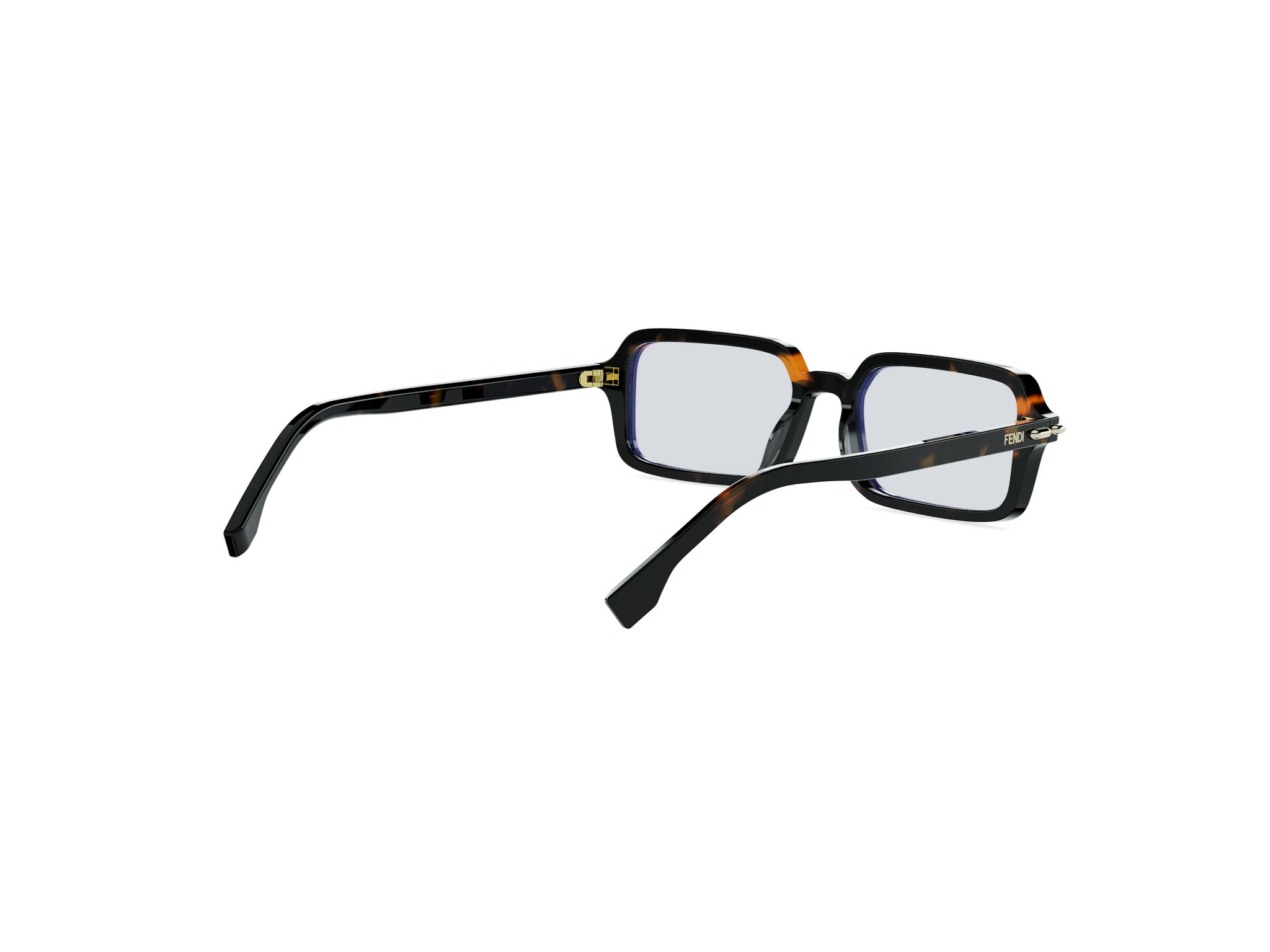 FENDI FE40174I Fendi Selleria Havana Rectangular Sunglasses