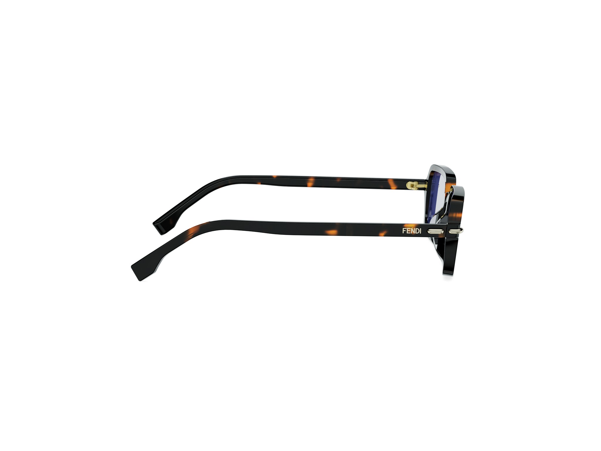 FENDI FE40174I Fendi Selleria Havana Rectangular Sunglasses