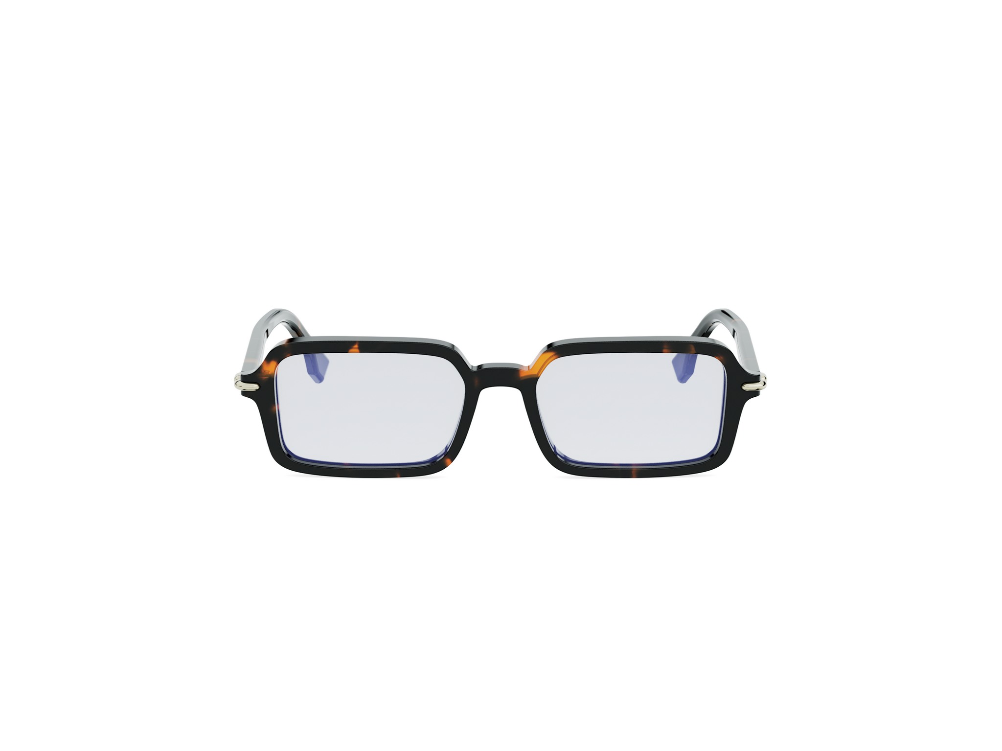 FENDI FE40174I Fendi Selleria Havana Rectangular Sunglasses