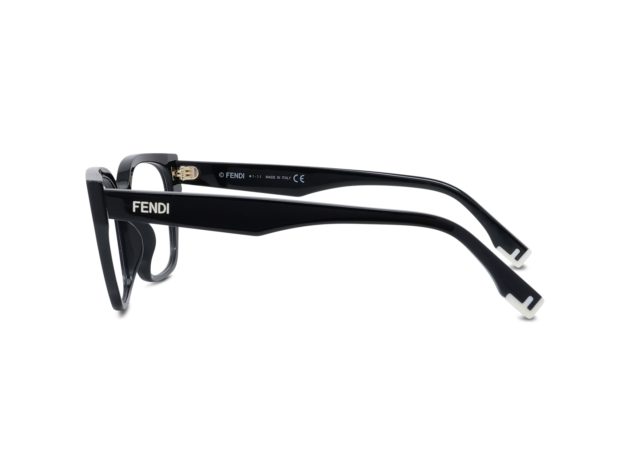 FENDI FE50001I Fendi Way Black Geometric Eyeglasses