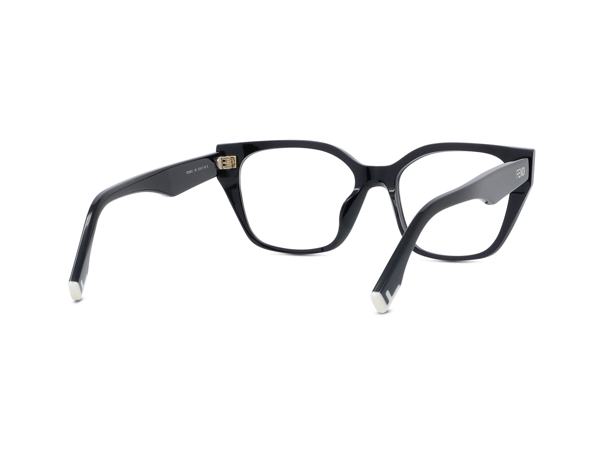 FENDI FE50001I Fendi Way Black Geometric Eyeglasses
