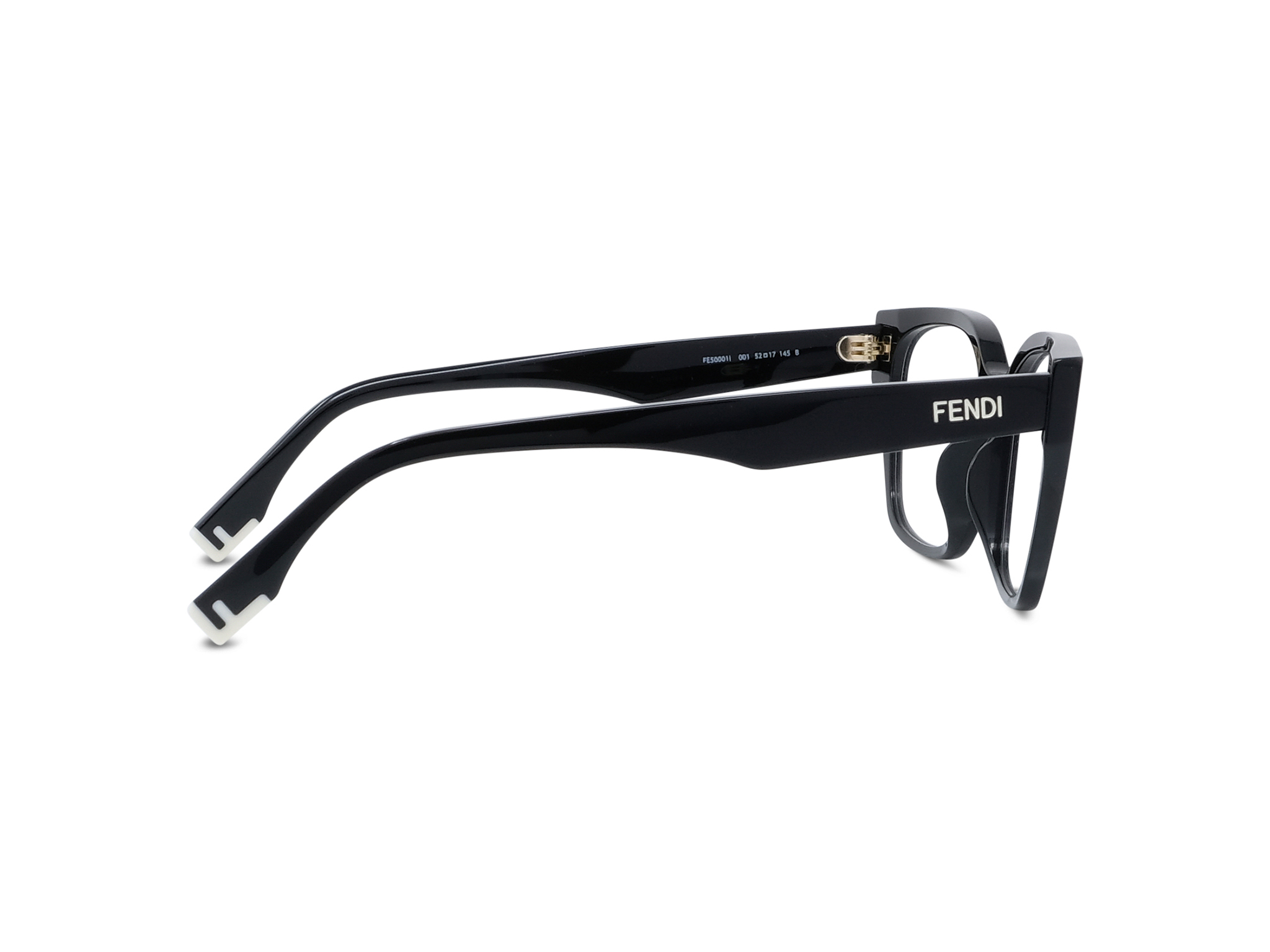 FENDI FE50001I Fendi Way Black Geometric Eyeglasses