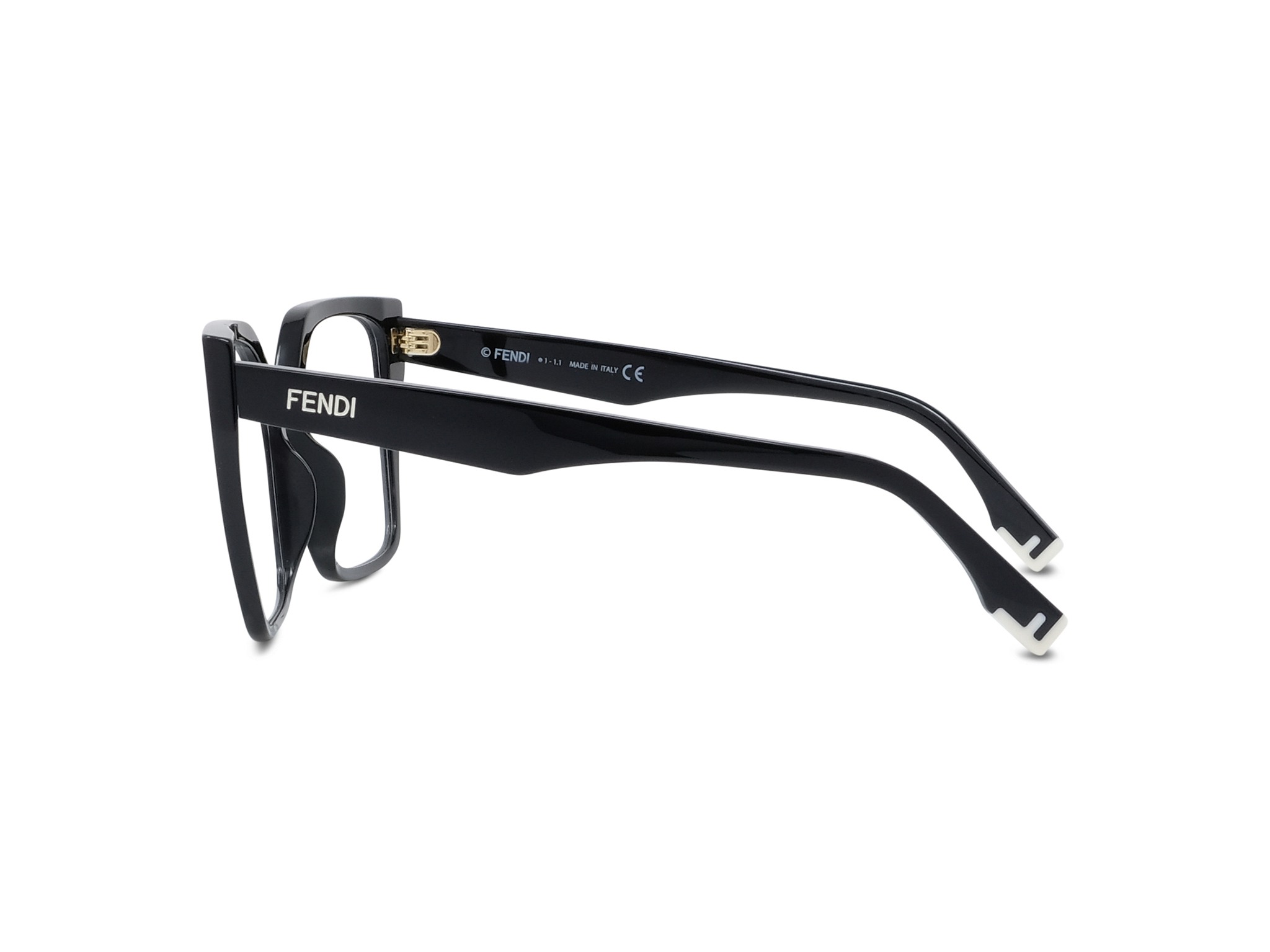 FENDI FE50002I Fendi Way Black Geometric Eyeglasses