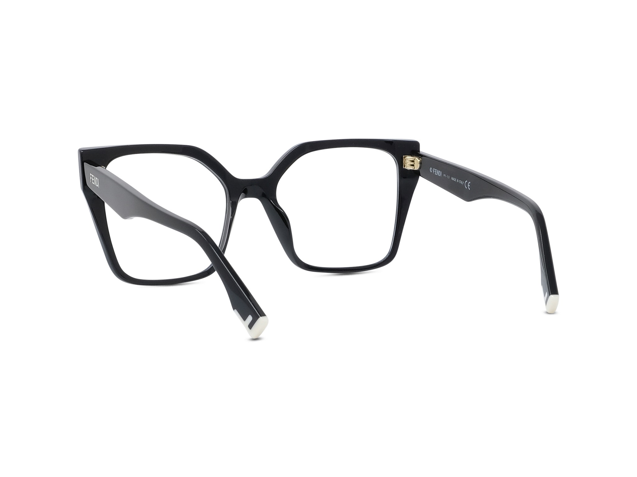 FENDI FE50002I Fendi Way Black Geometric Eyeglasses