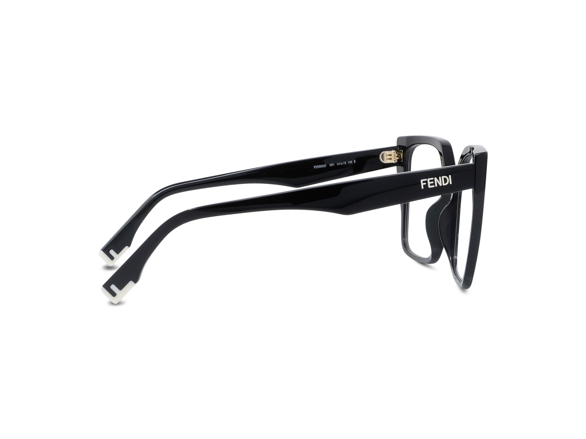 FENDI FE50002I Fendi Way Black Geometric Eyeglasses