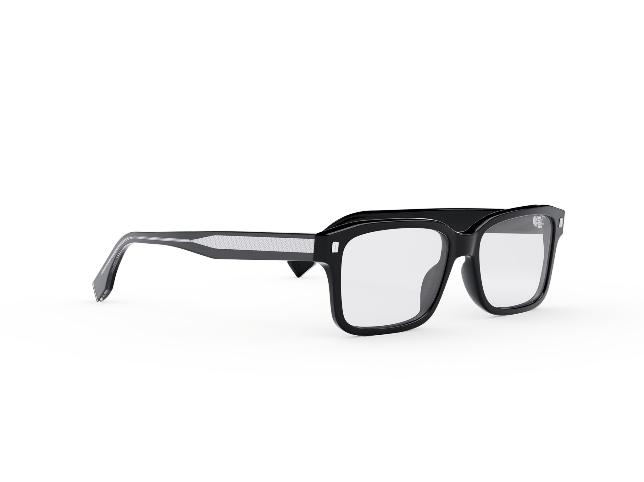 FENDI FE50030I Fendi Black Geometric Eyeglasses