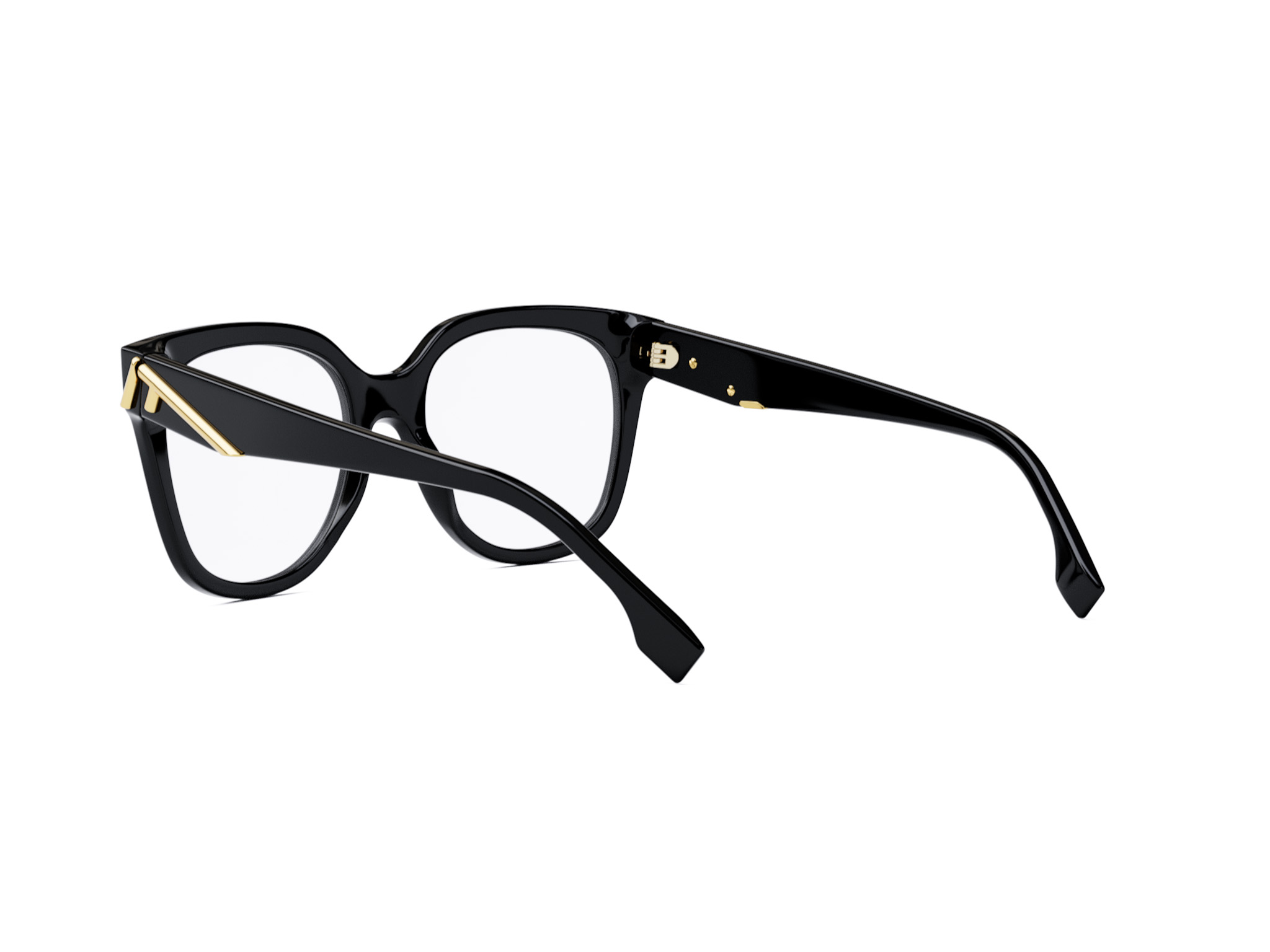 FENDI FE50064I FENDI FIRST Black Square Eyeglasses