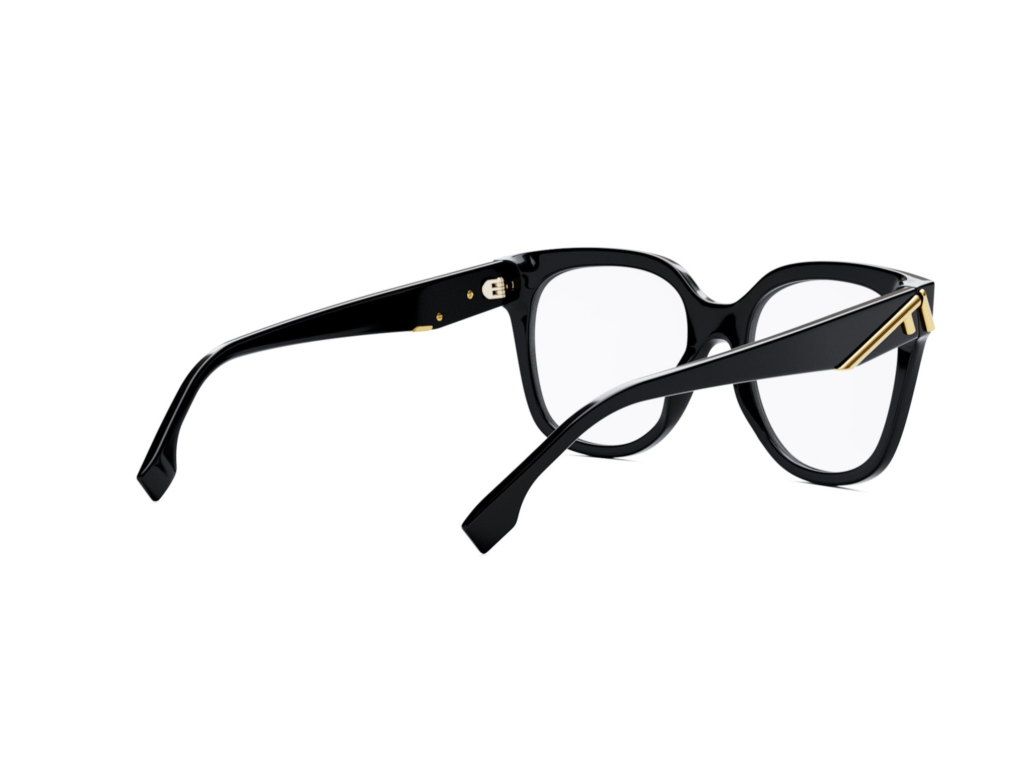 FENDI FE50064I FENDI FIRST Black Square Eyeglasses