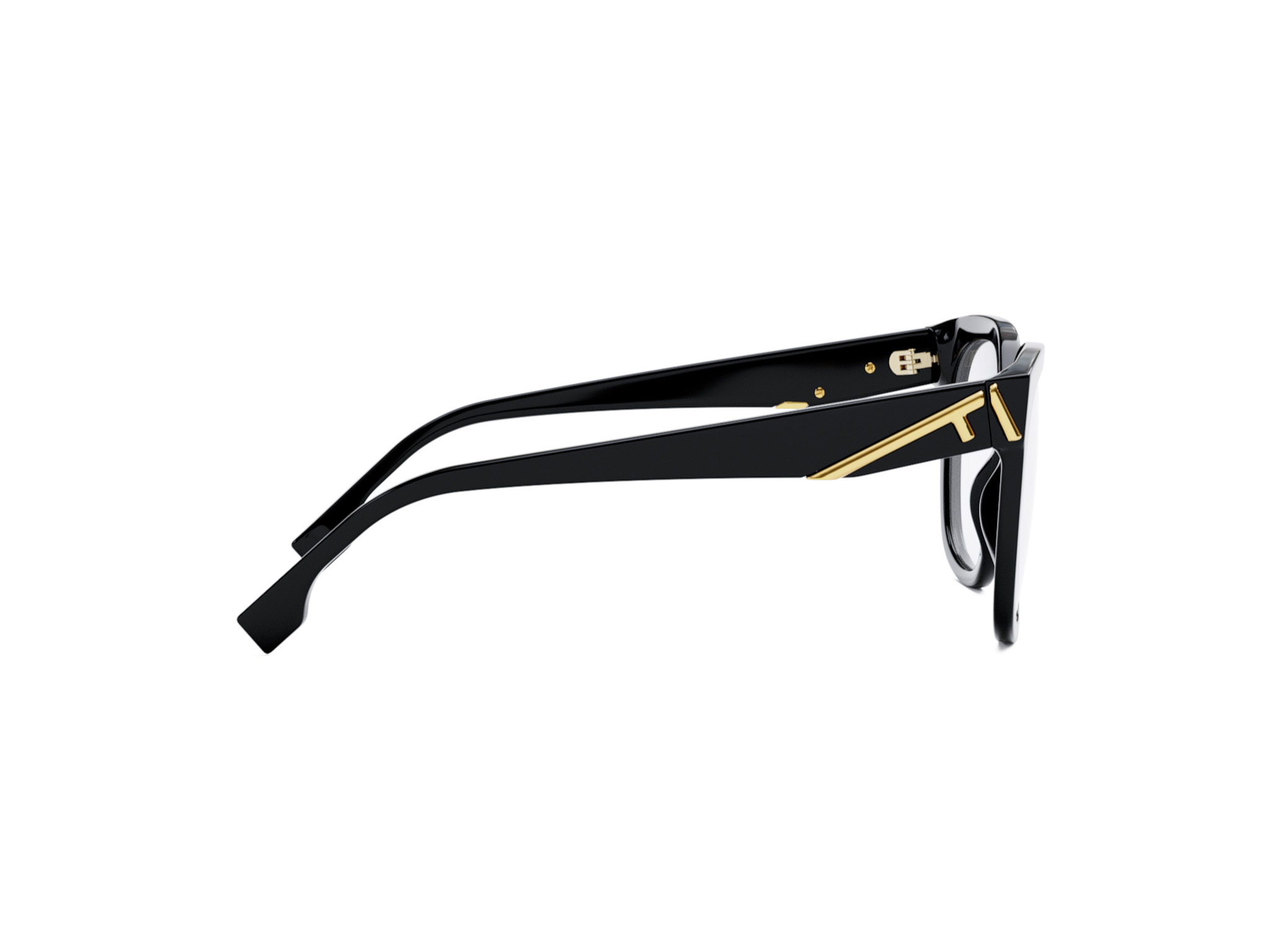 FENDI FE50064I FENDI FIRST Black Square Eyeglasses