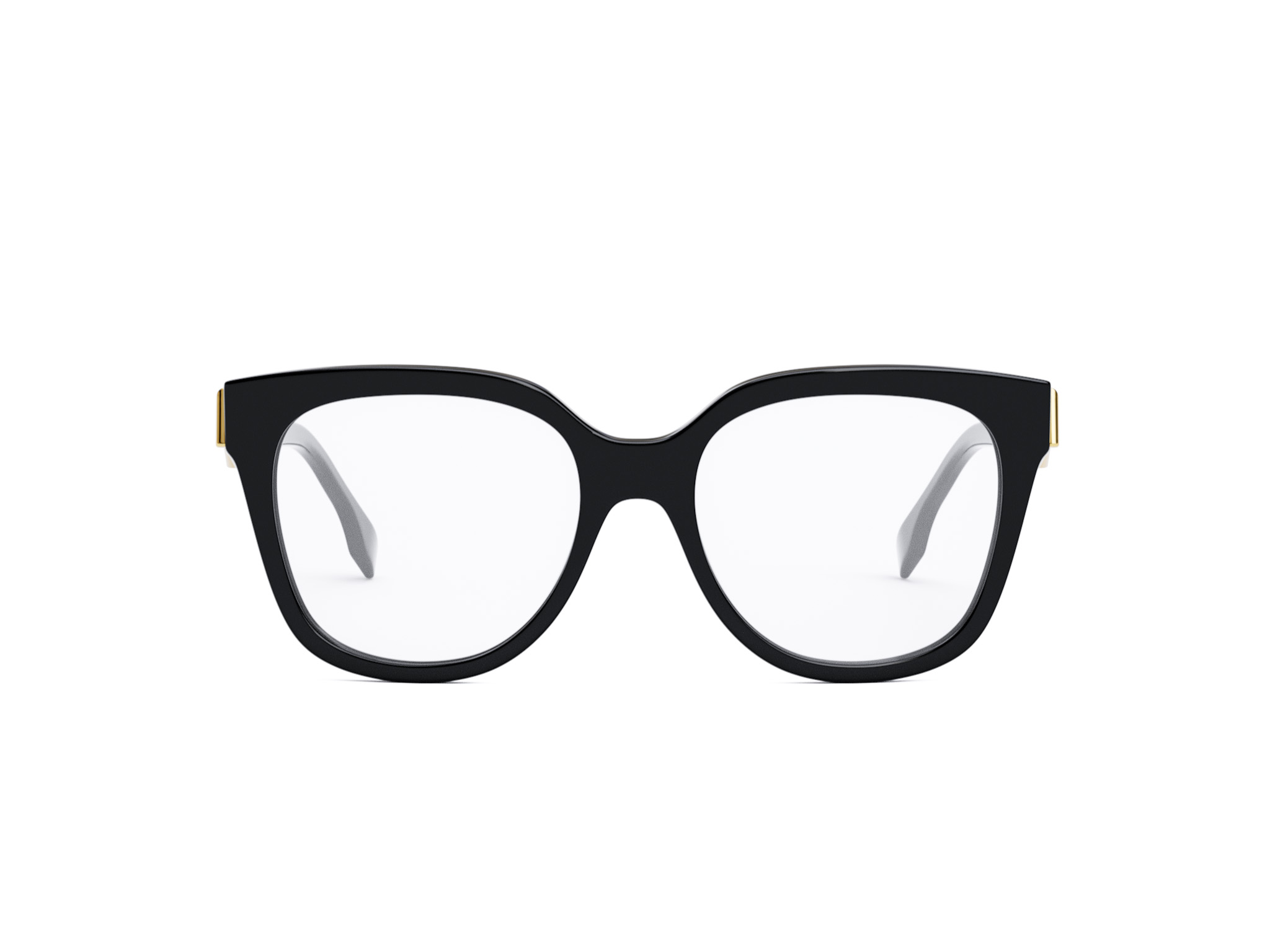 FENDI FE50064I FENDI FIRST Black Square Eyeglasses