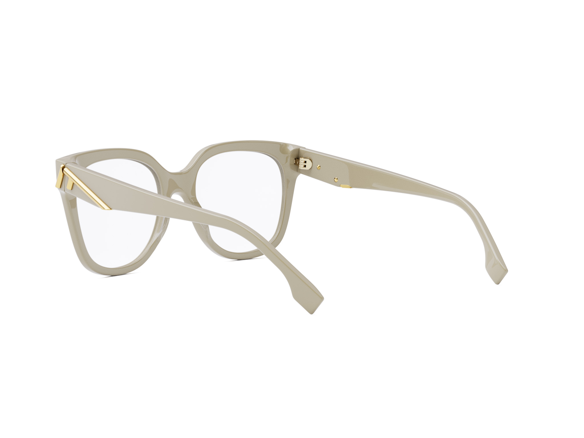 FENDI FE50064I FENDI FIRST Ivory Square Eyeglasses