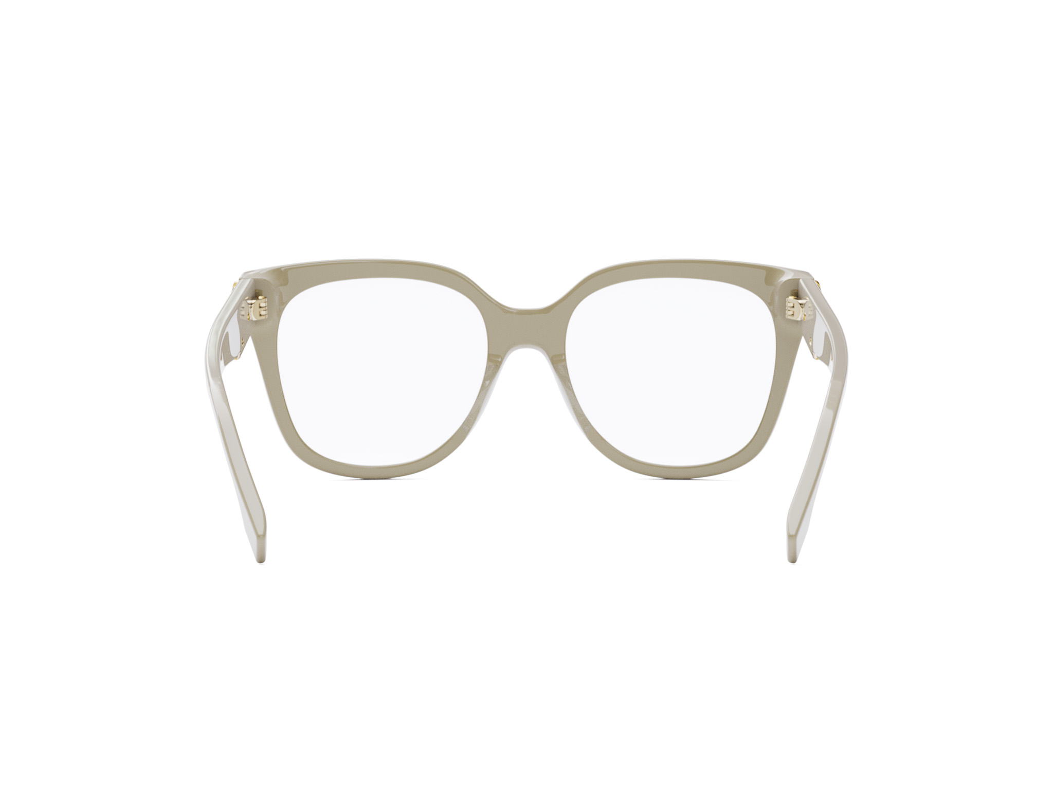 FENDI FE50064I FENDI FIRST Ivory Square Eyeglasses