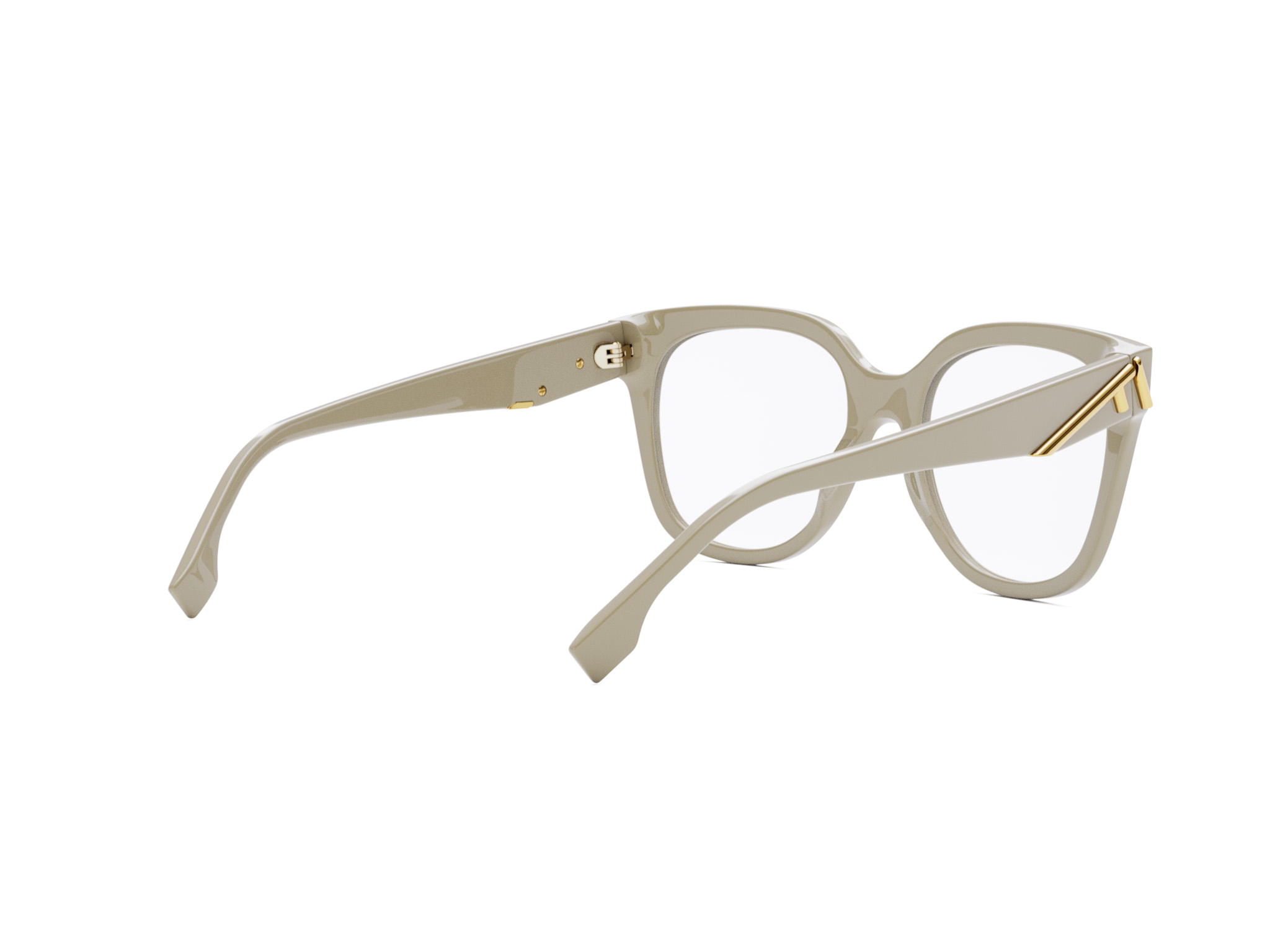 FENDI FE50064I FENDI FIRST Ivory Square Eyeglasses