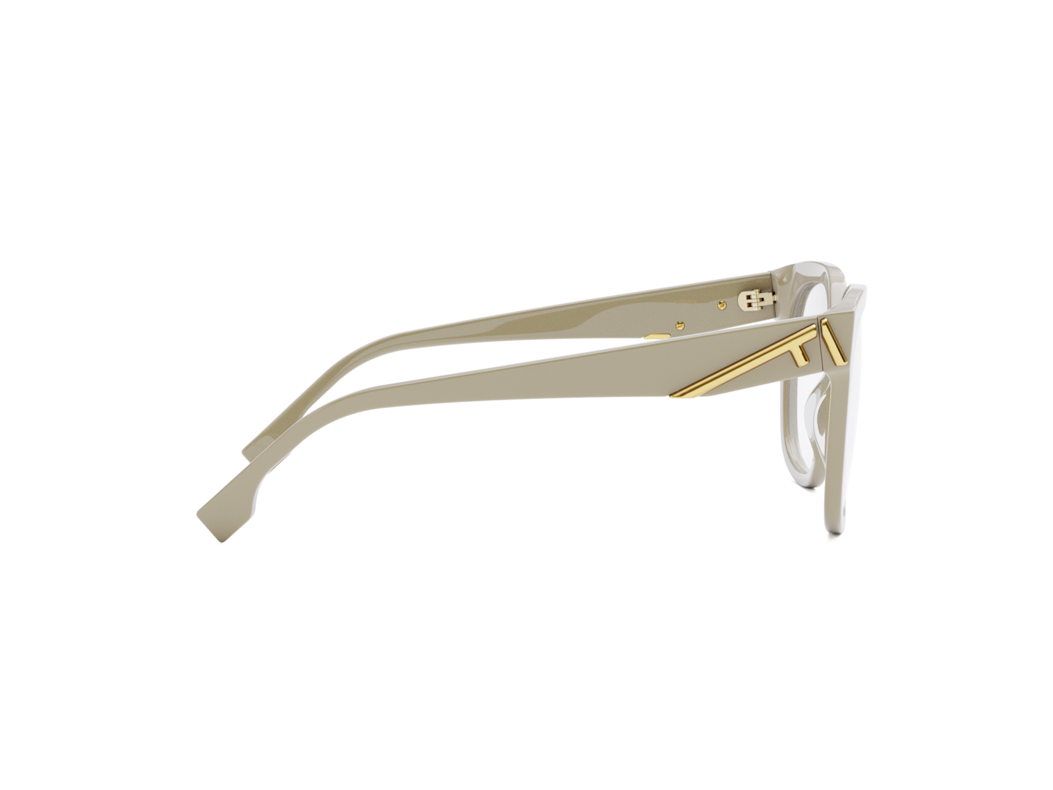 FENDI FE50064I FENDI FIRST Ivory Square Eyeglasses
