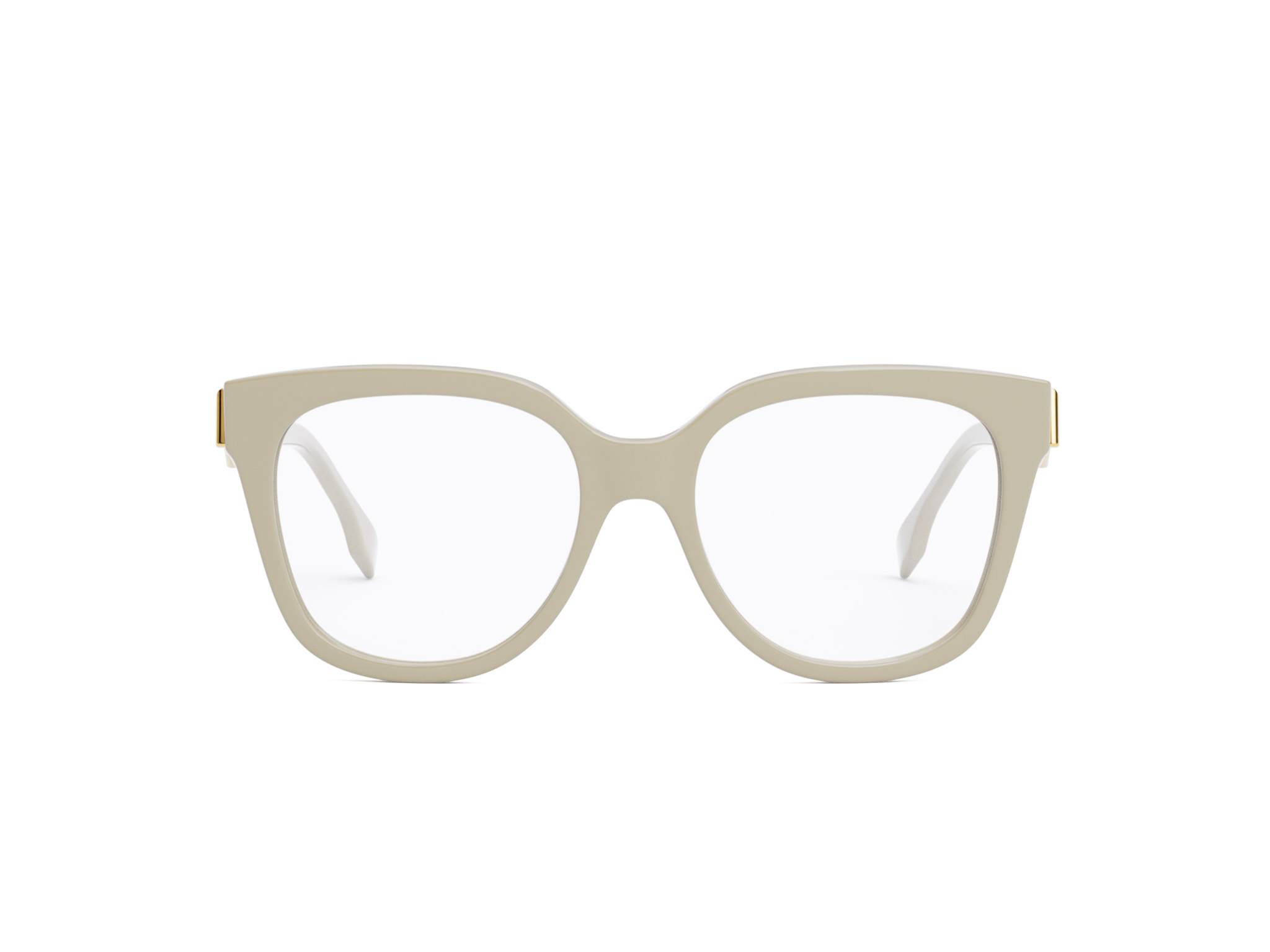 FENDI FE50064I FENDI FIRST Ivory Square Eyeglasses