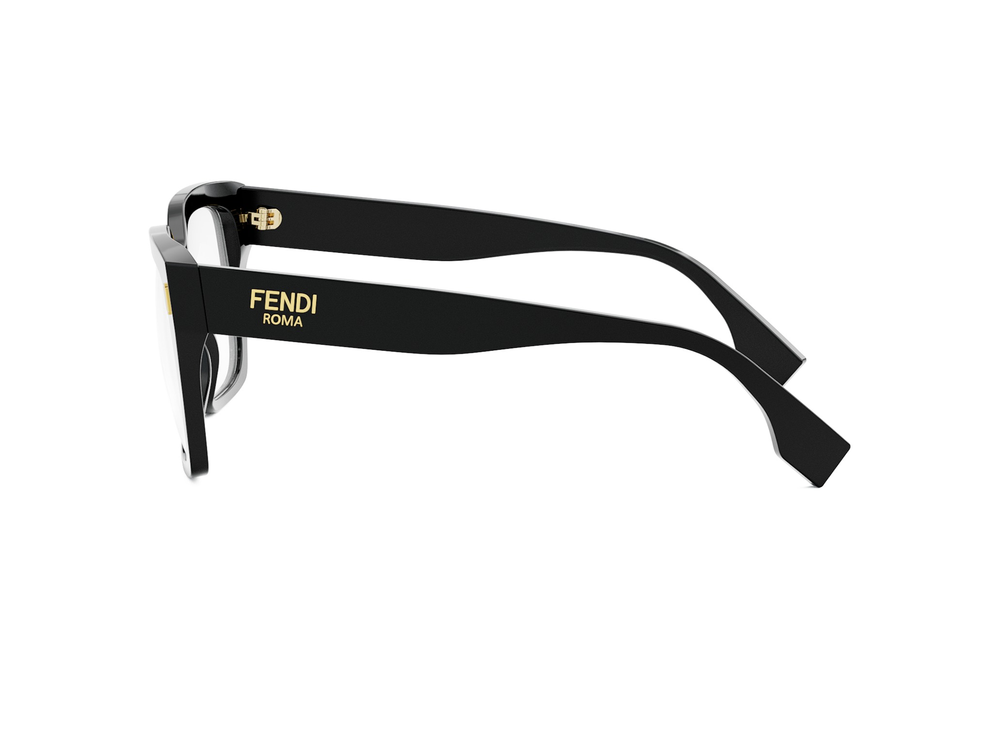 FENDI FE50085I Fendi Roma Black Square Eyeglasses