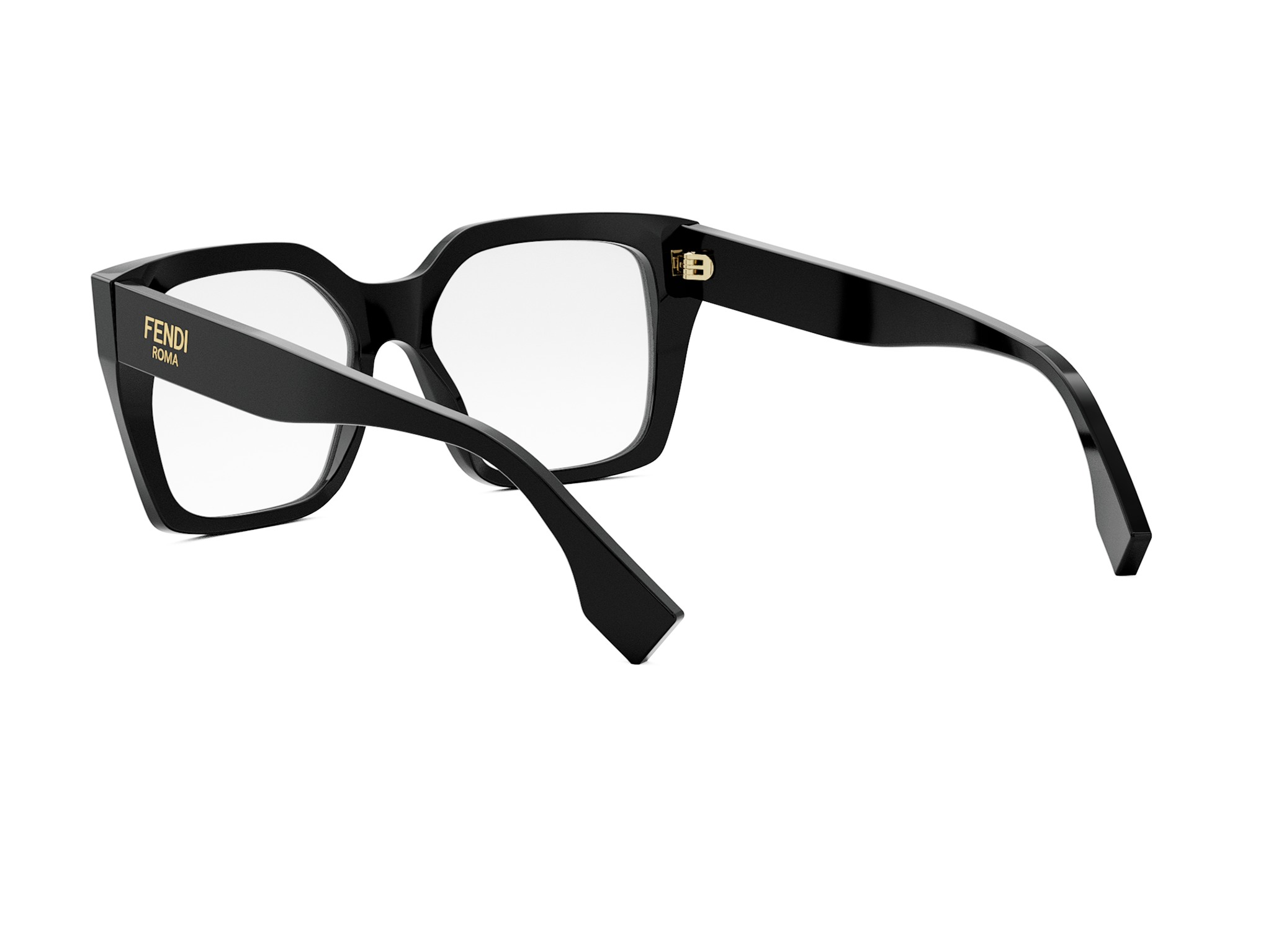 FENDI FE50085I Fendi Roma Black Square Eyeglasses