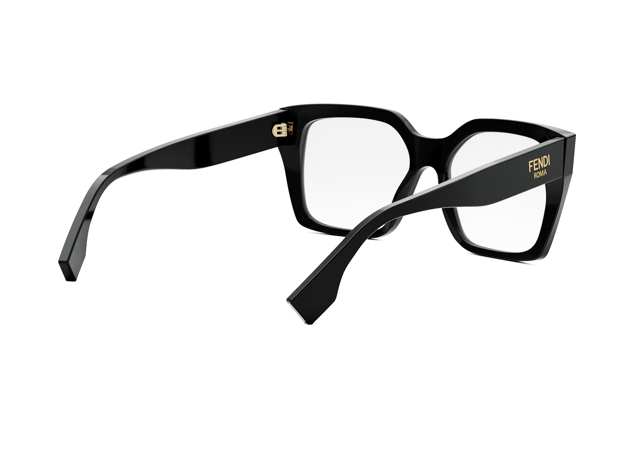 FENDI FE50085I Fendi Roma Black Square Eyeglasses