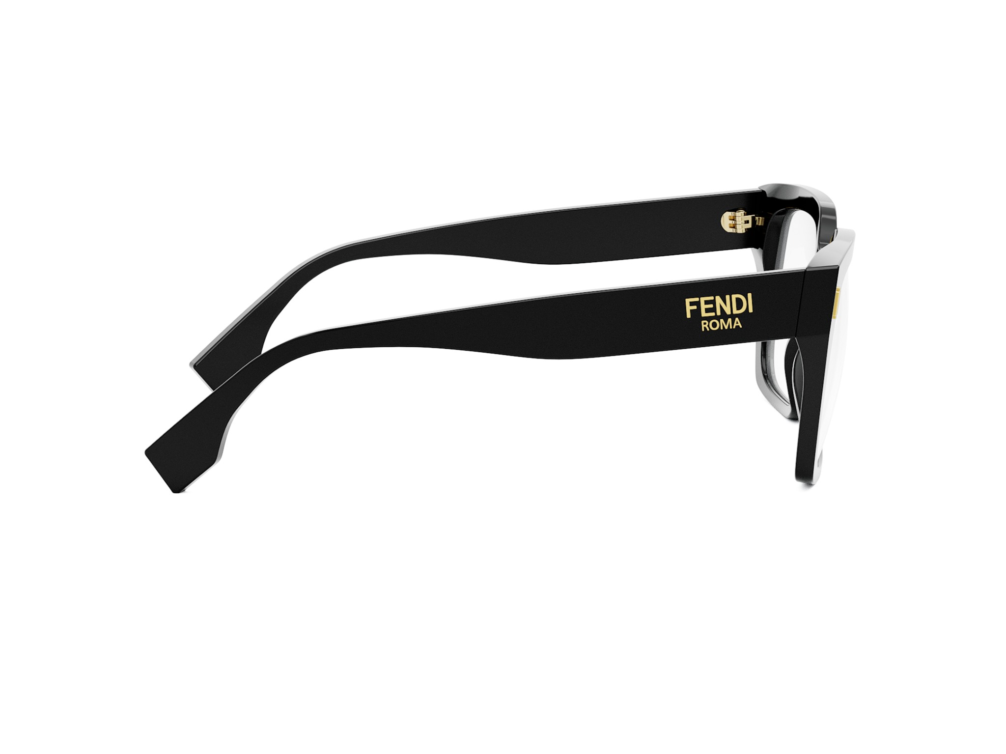 FENDI FE50085I Fendi Roma Black Square Eyeglasses