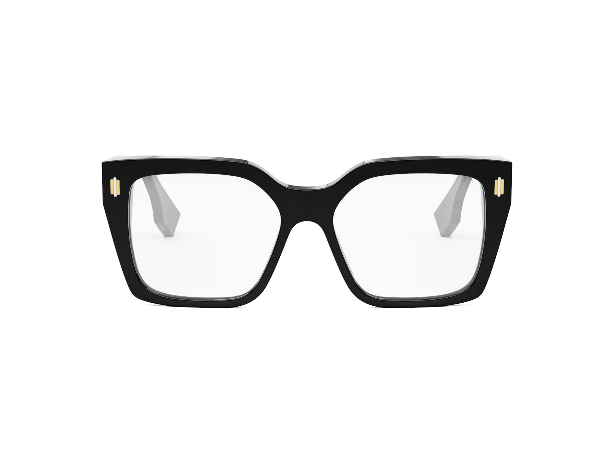FENDI FE50085I Fendi Roma Black Square Eyeglasses