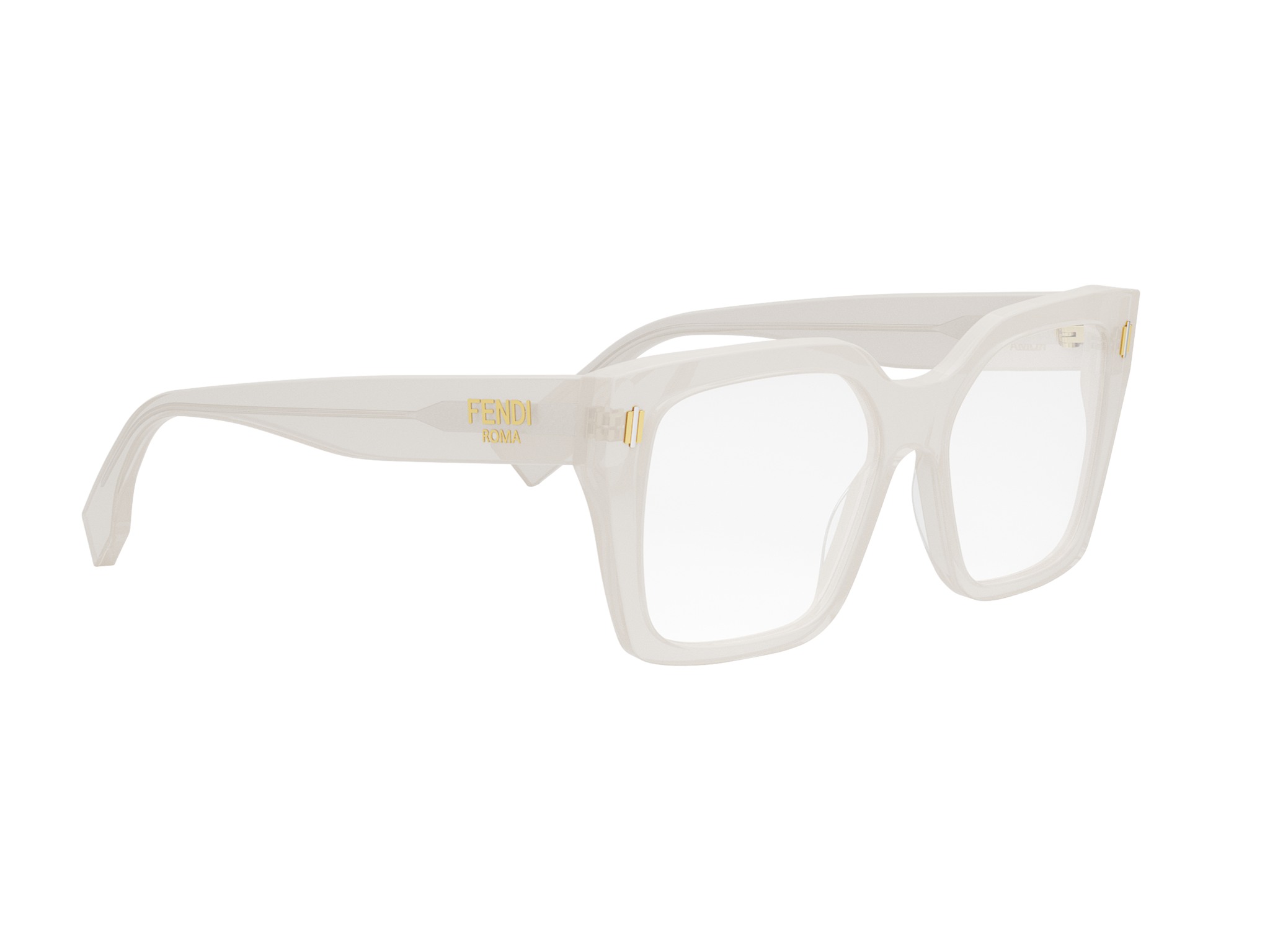 FENDI FE50085I Fendi Roma White Square Eyeglasses