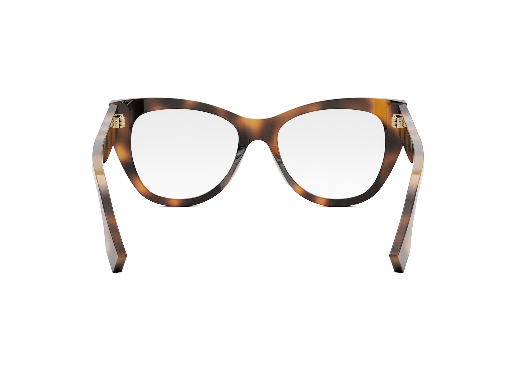 FENDI FE50086I FENDI ROMA Havana Round Eyeglasses