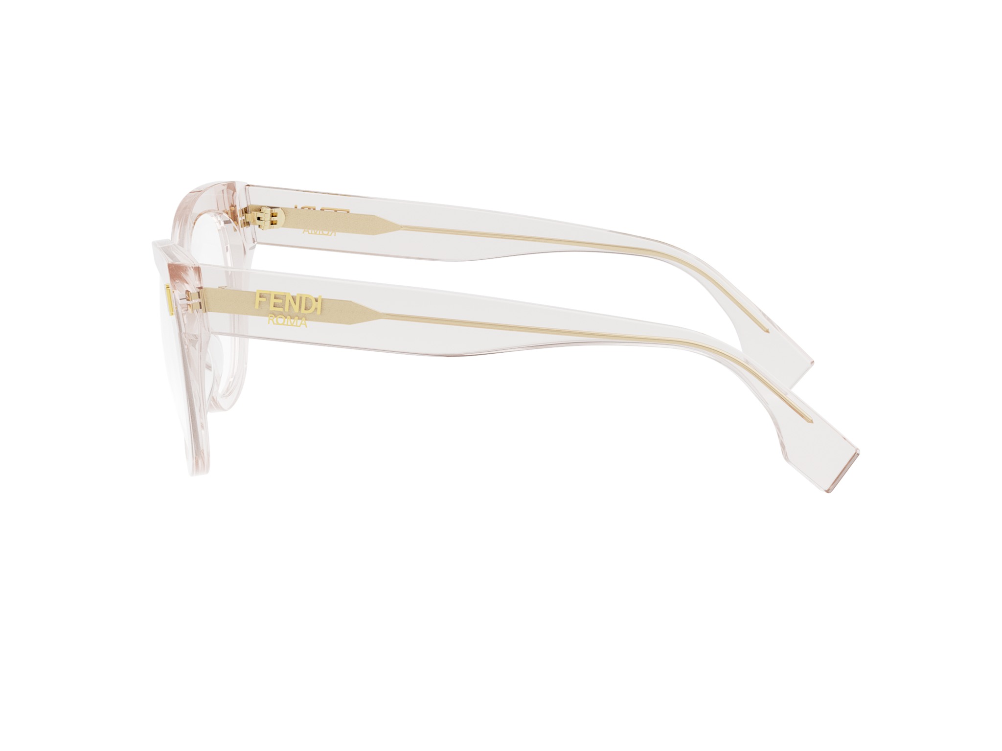 FENDI FE50086I FENDI ROMA Rose Round Eyeglasses