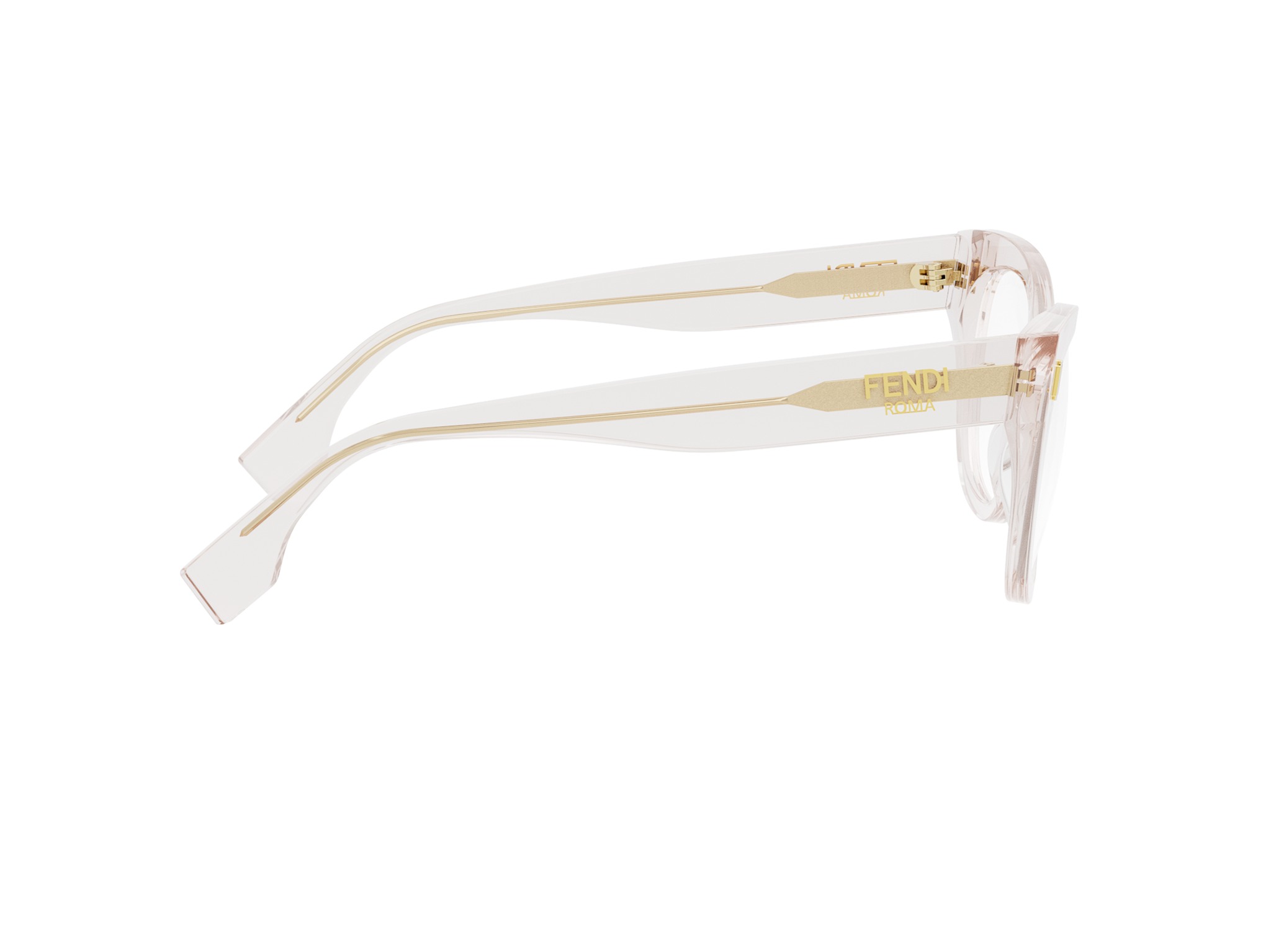 FENDI FE50086I FENDI ROMA Rose Round Eyeglasses