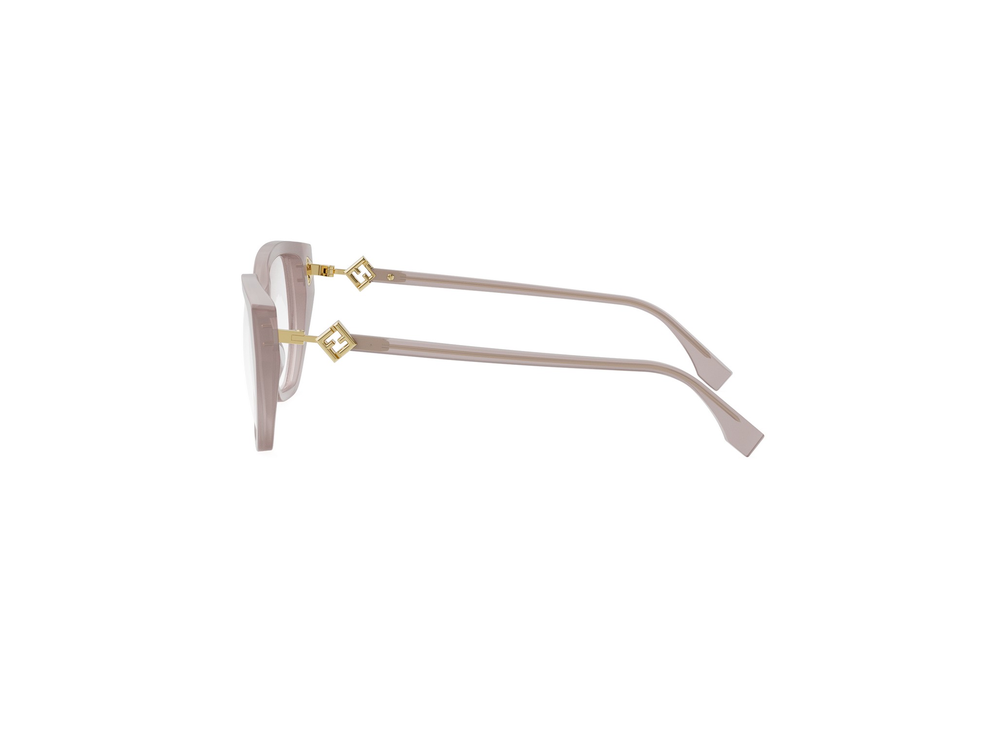 FENDI FE50100I FF Diamonds Rose Rectangular Eyeglasses