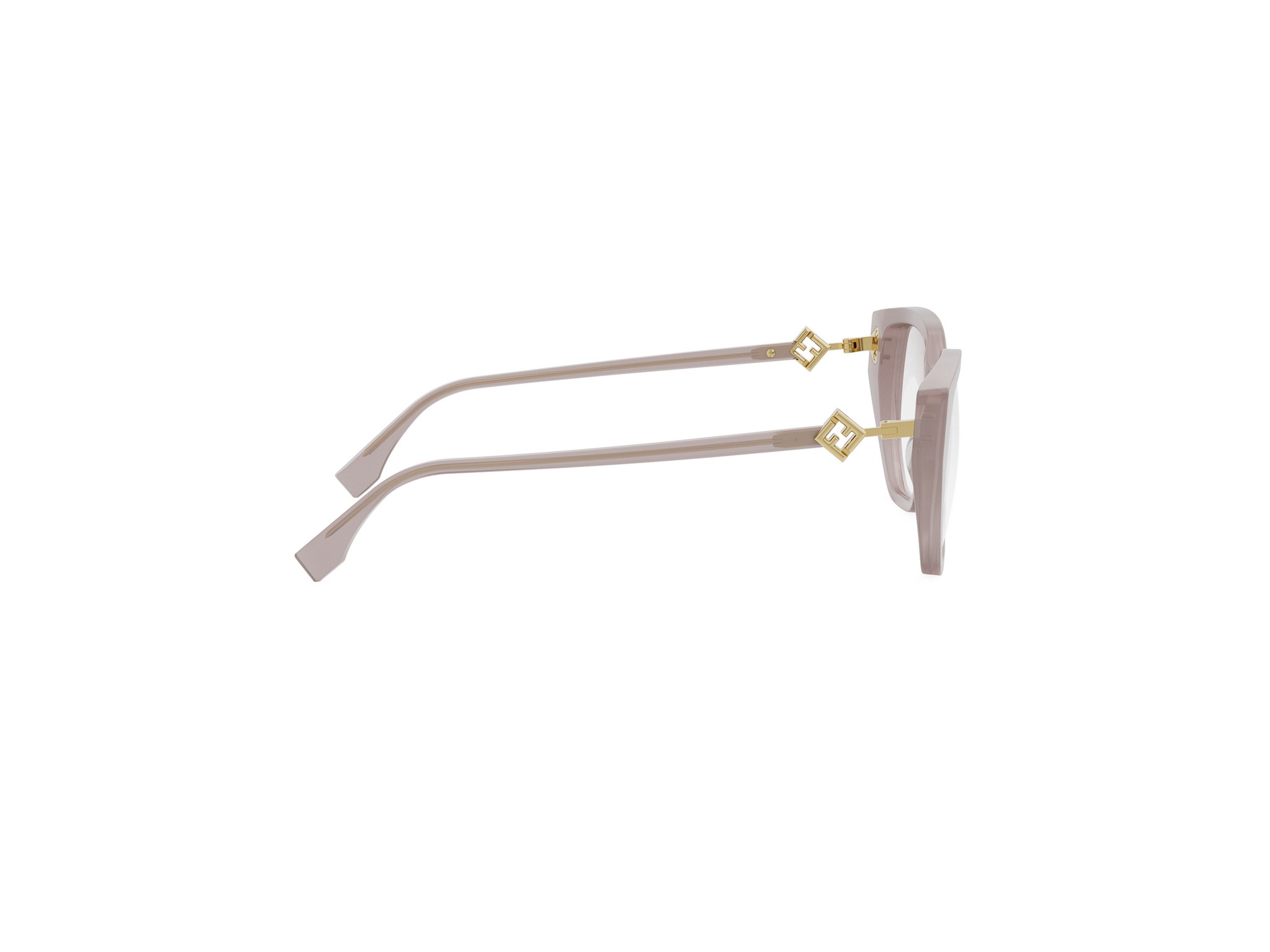 FENDI FE50100I FF Diamonds Rose Rectangular Eyeglasses