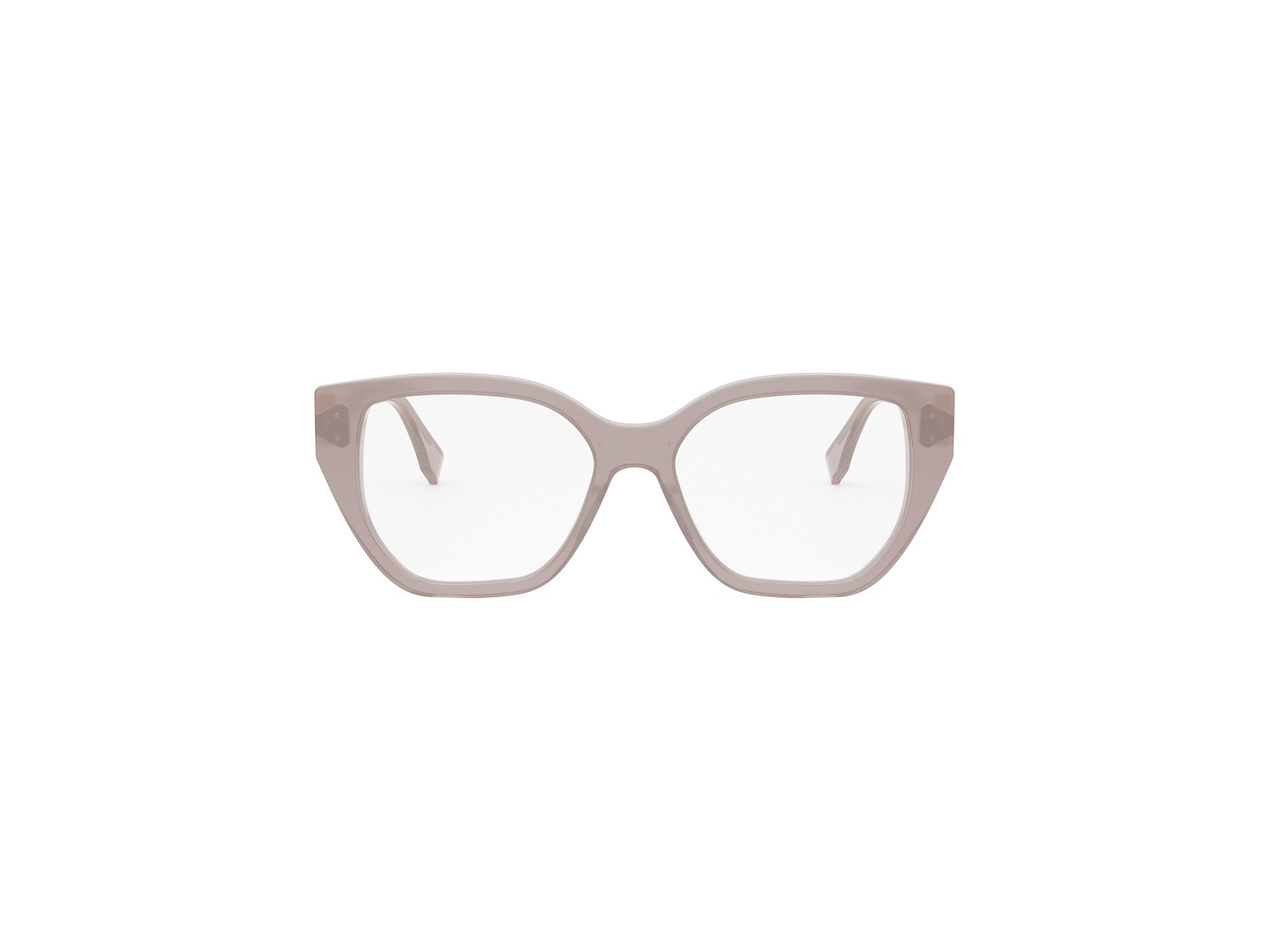 FENDI FE50100I FF Diamonds Rose Rectangular Eyeglasses