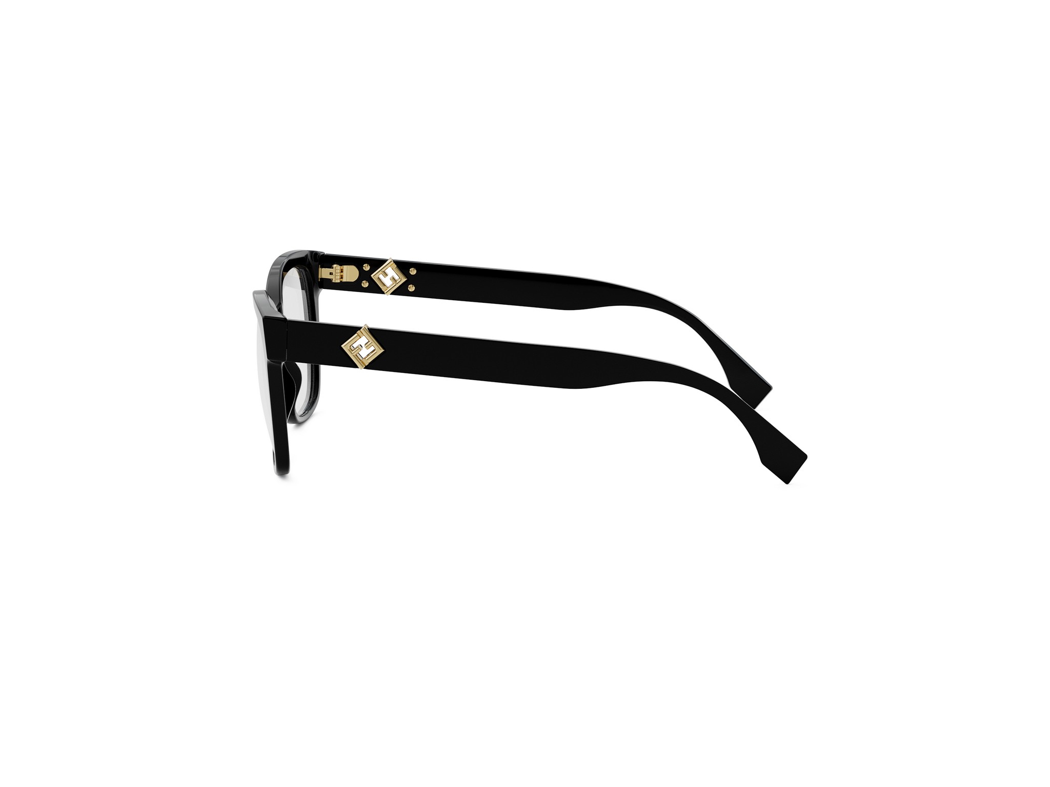 FENDI FE50117I FF Diamonds Black Square Eyeglasses