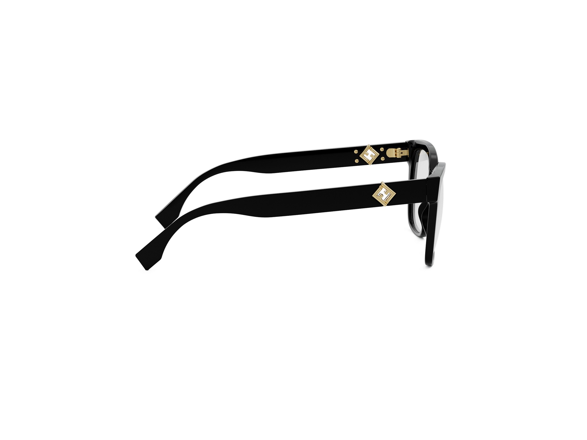FENDI FE50117I FF Diamonds Black Square Eyeglasses
