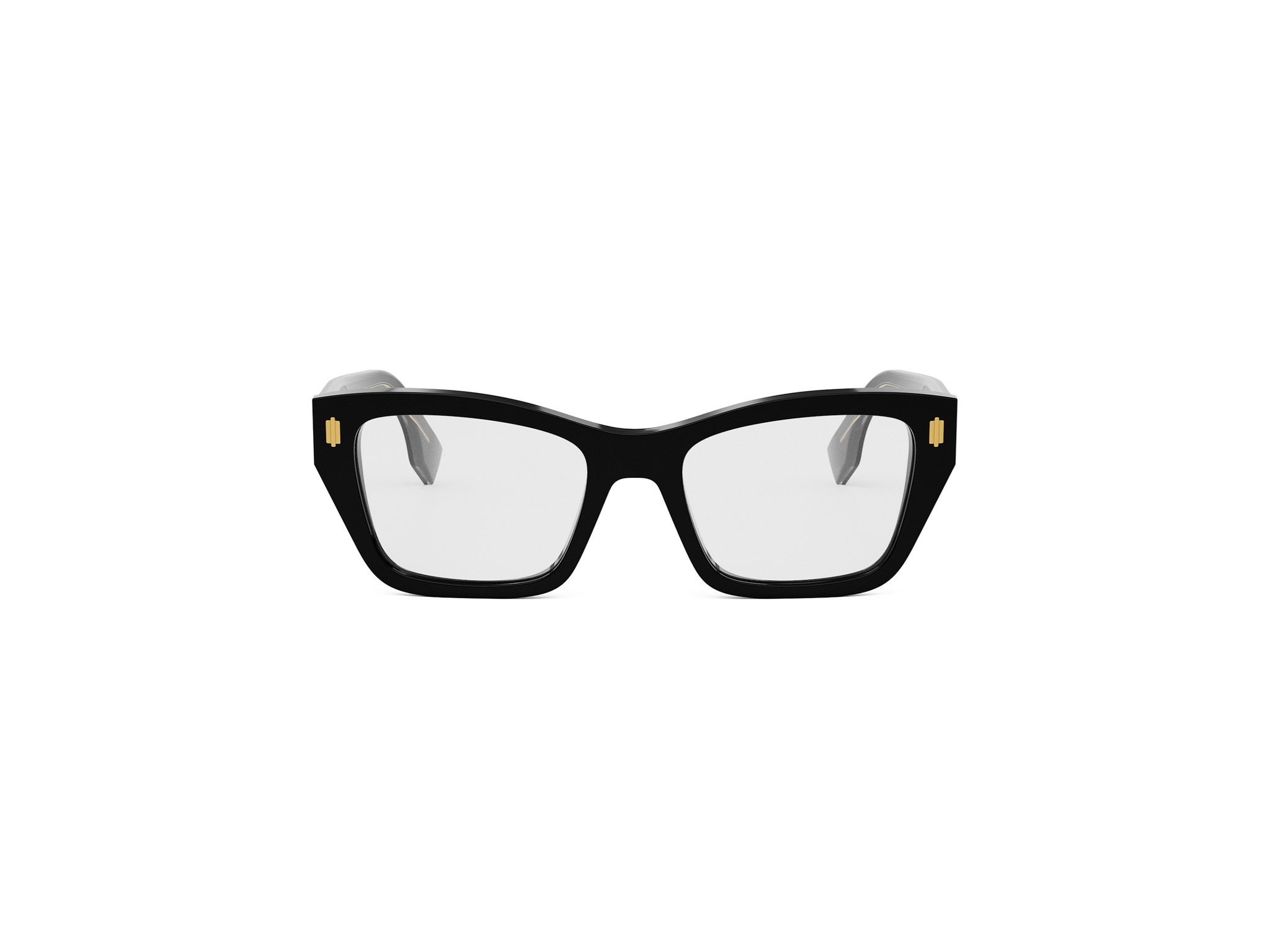 FENDI FE50118I Fendi Roma Black Rectangular Eyeglasses