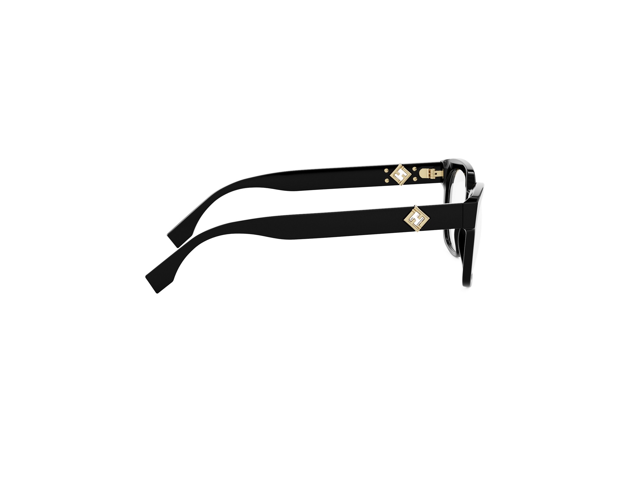 FENDI FE50124I FF Diamonds Black Square Eyeglasses