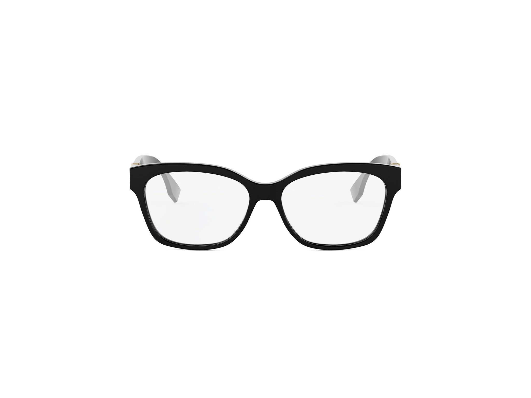 FENDI FE50124I FF Diamonds Black Square Eyeglasses