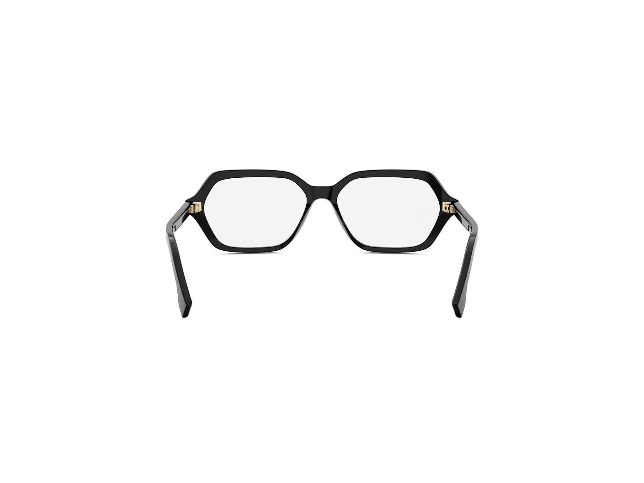 FENDI FE50125I Fendi Selleria Black Geometric Eyeglasses