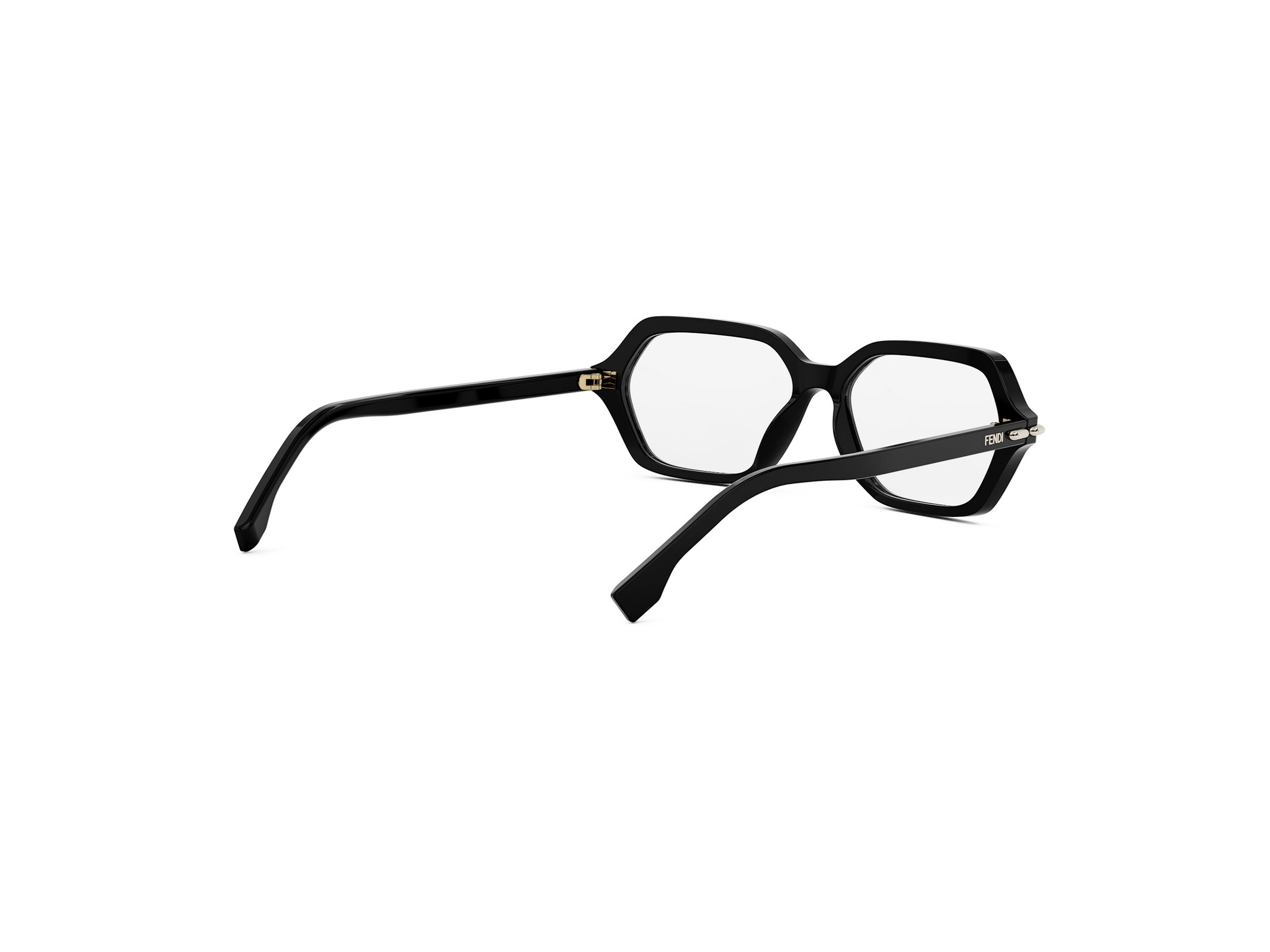 FENDI FE50125I Fendi Selleria Black Geometric Eyeglasses