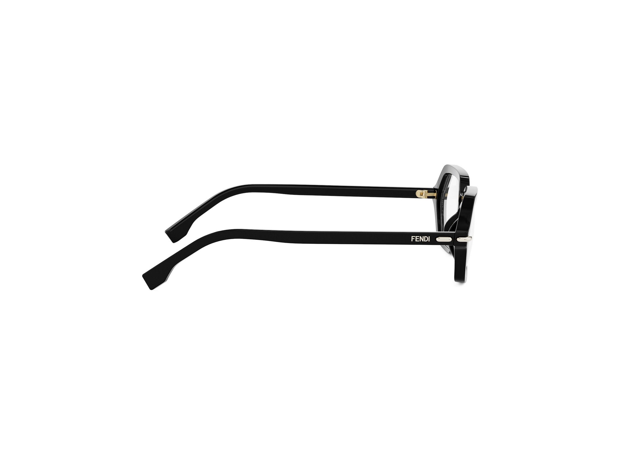 FENDI FE50125I Fendi Selleria Black Geometric Eyeglasses