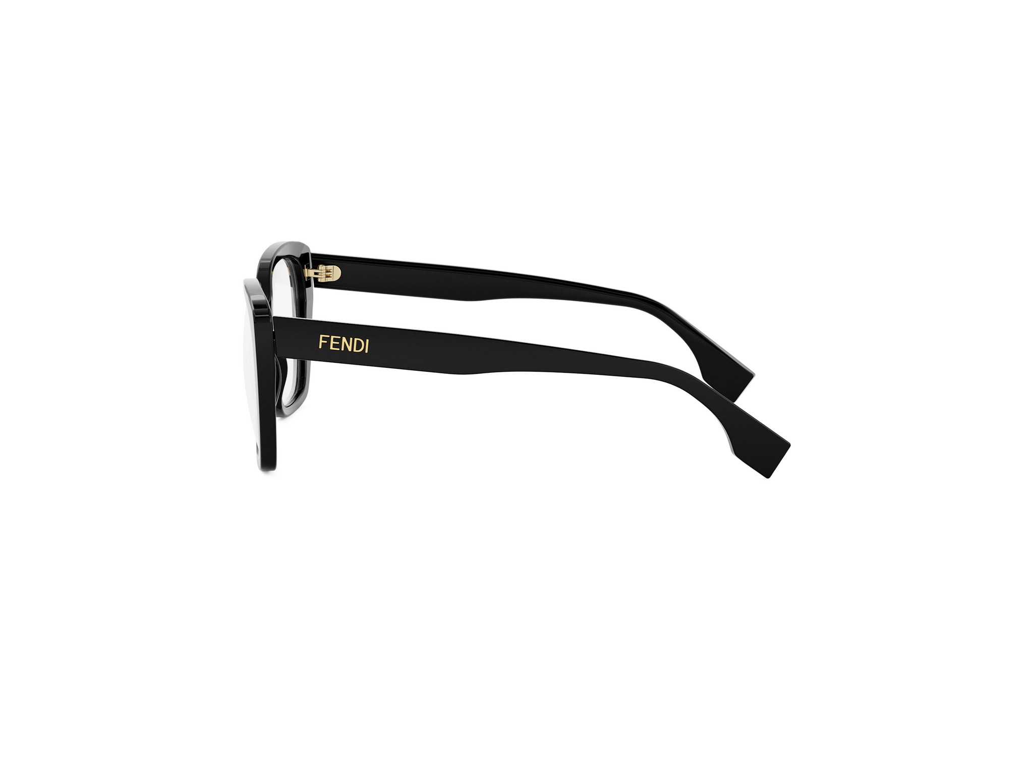 FENDI FE50127I Lettering Black Square Eyeglasses