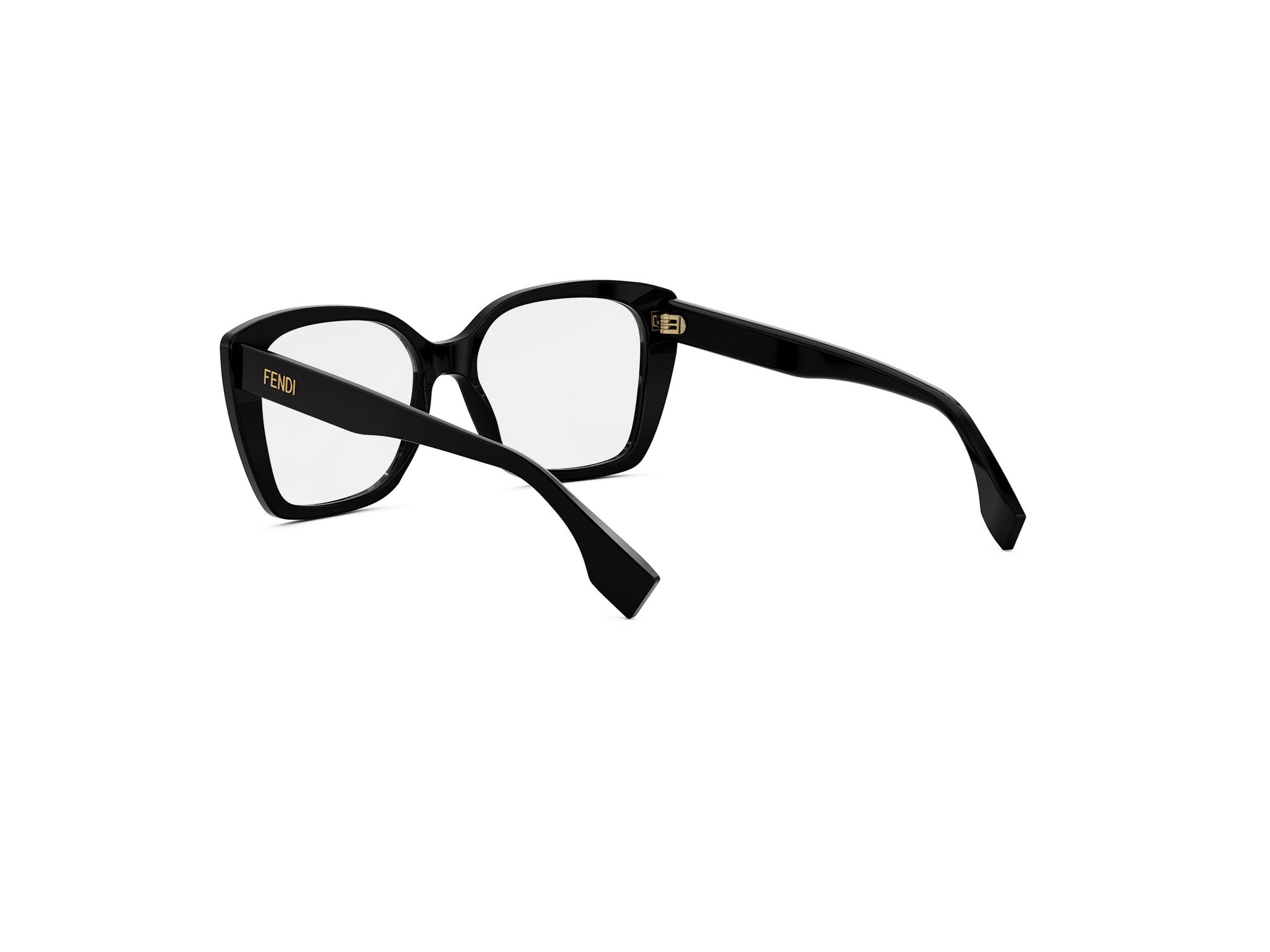 FENDI FE50127I Lettering Black Square Eyeglasses