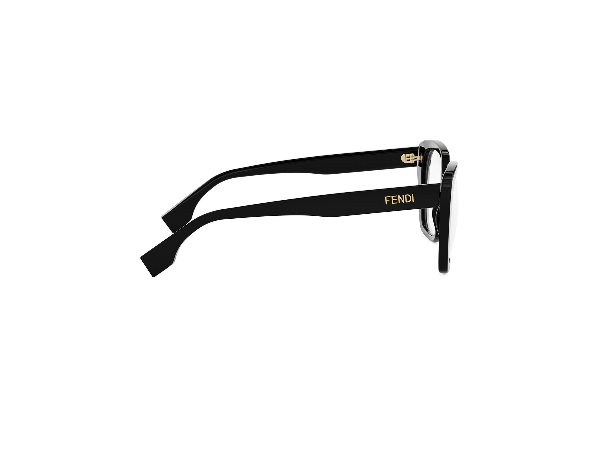 FENDI FE50127I Lettering Black Square Eyeglasses