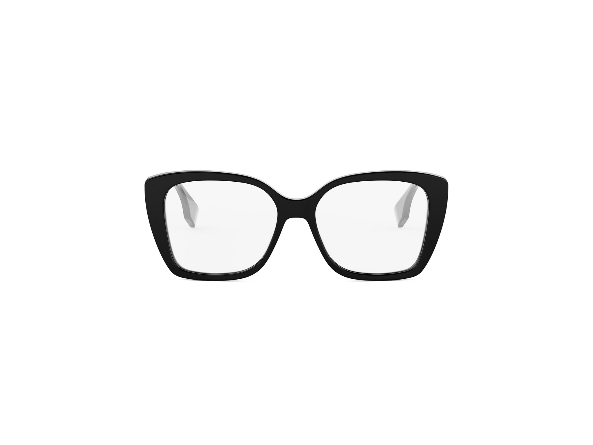 FENDI FE50127I Lettering Black Square Eyeglasses