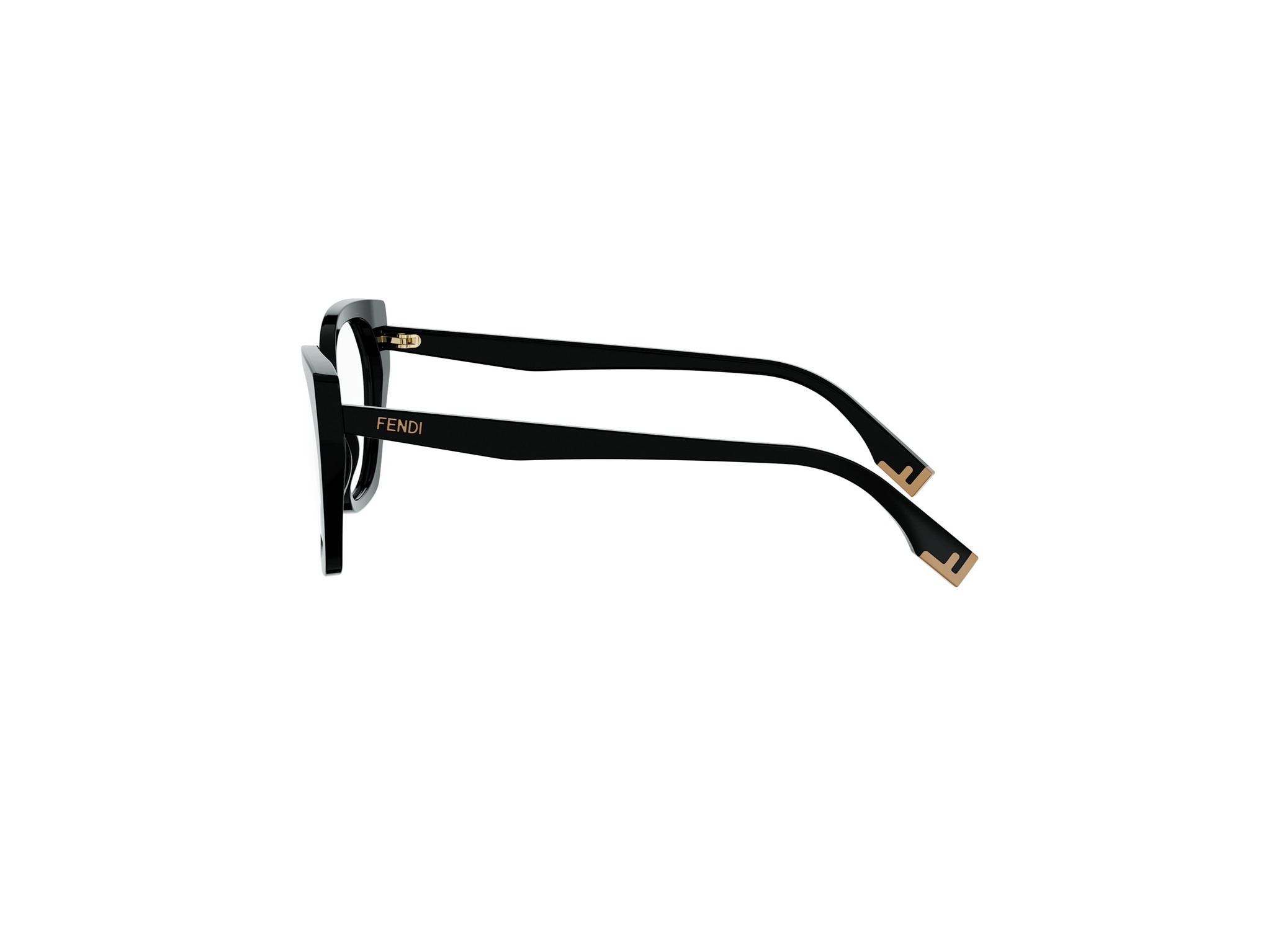 FENDI FE50136I Fendi Way Black Geometric Eyeglasses