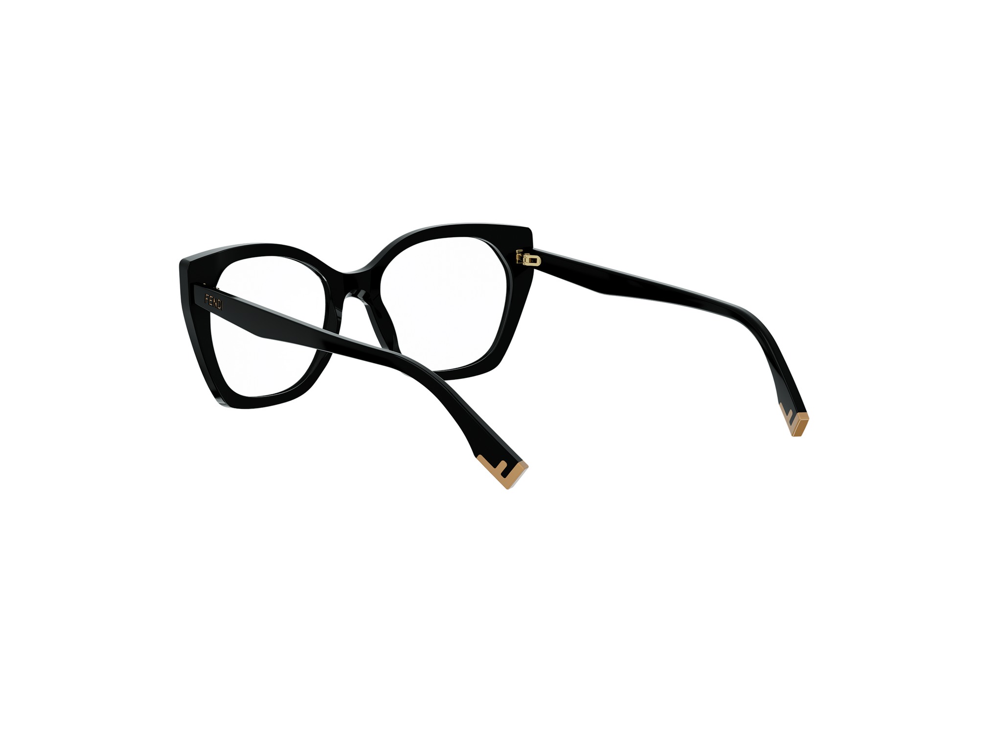 FENDI FE50136I Fendi Way Black Geometric Eyeglasses