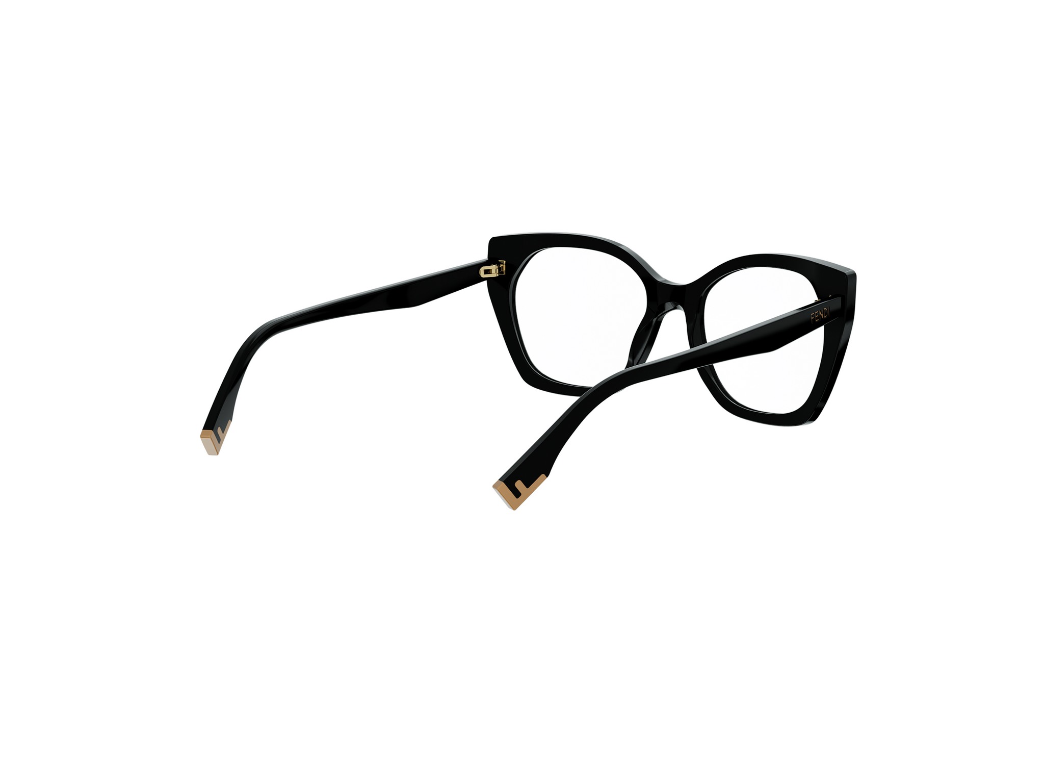 FENDI FE50136I Fendi Way Black Geometric Eyeglasses