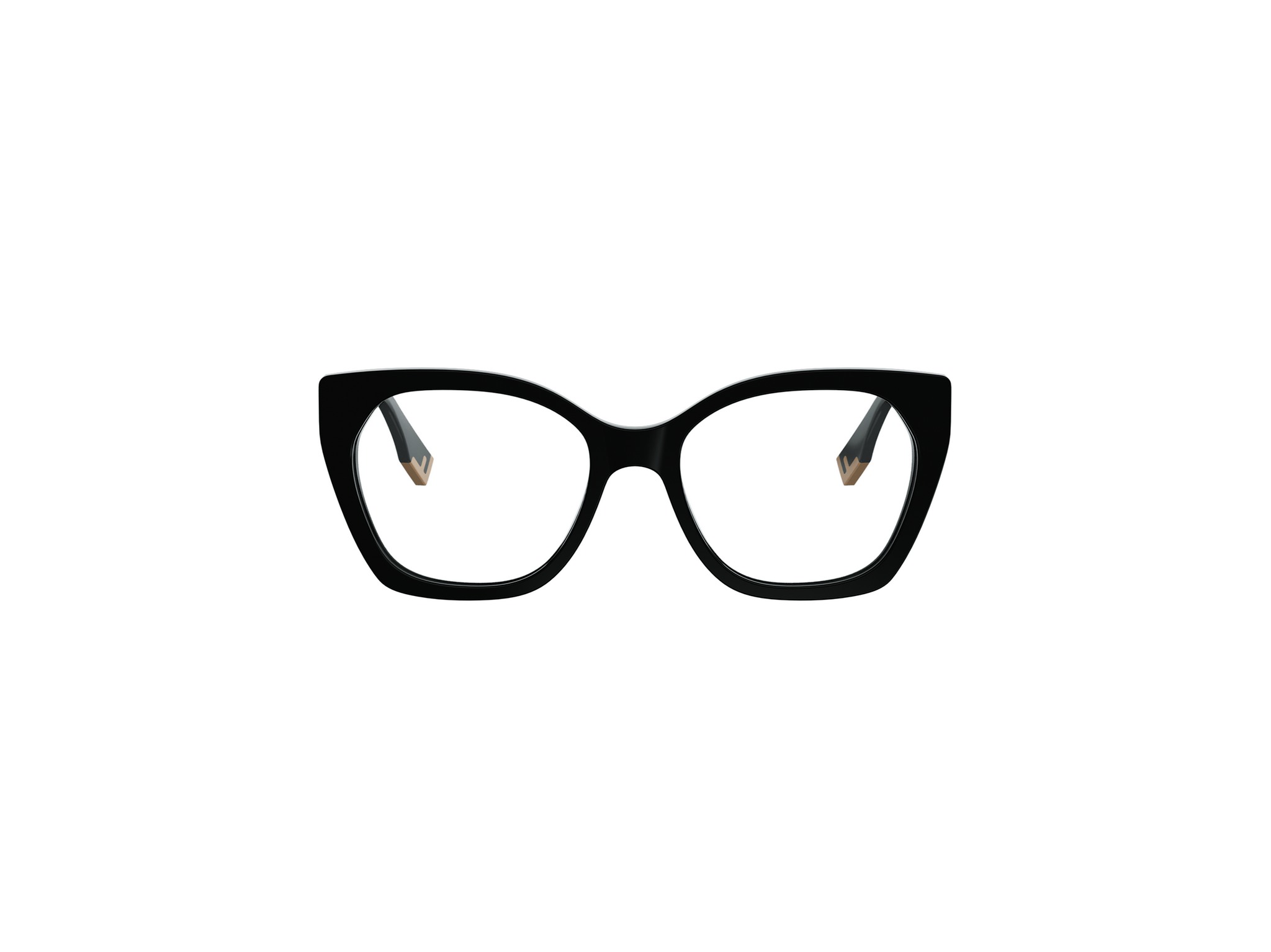 FENDI FE50136I Fendi Way Black Geometric Eyeglasses