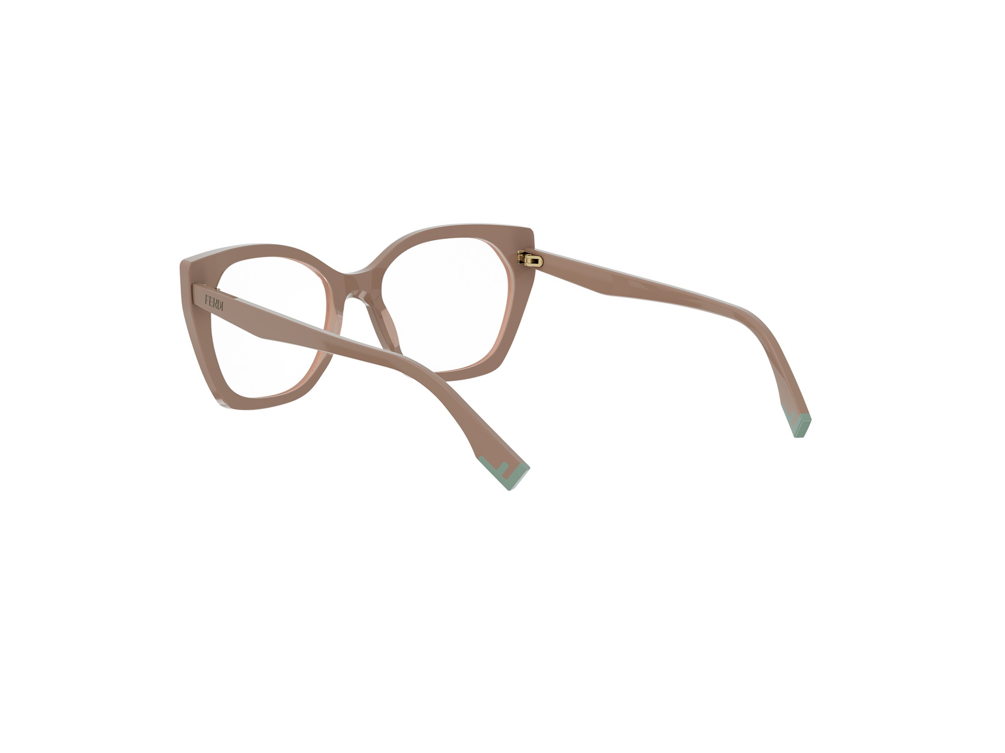 FENDI FE50136I Fendi Way Brown Geometric Eyeglasses