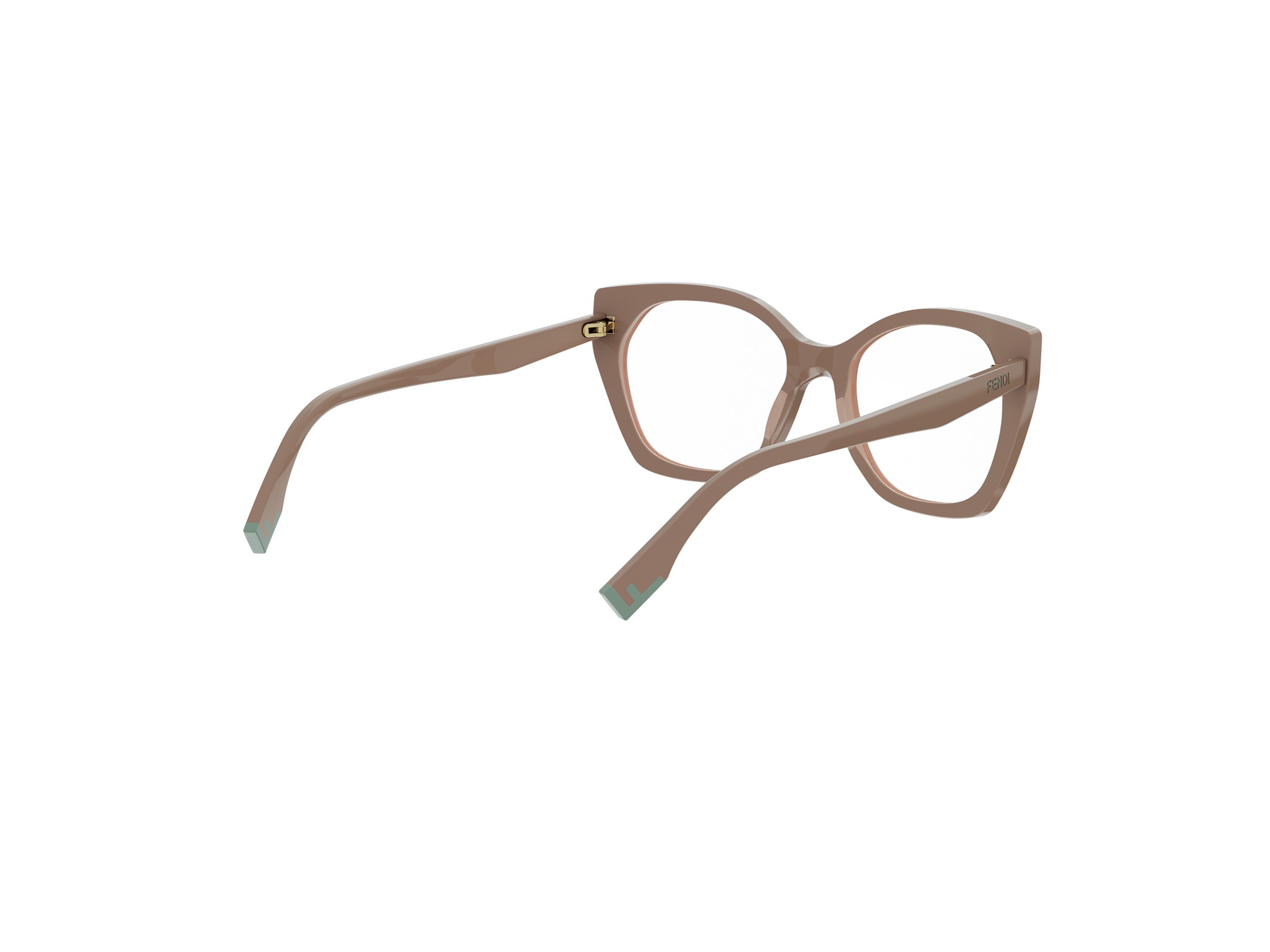 FENDI FE50136I Fendi Way Brown Geometric Eyeglasses